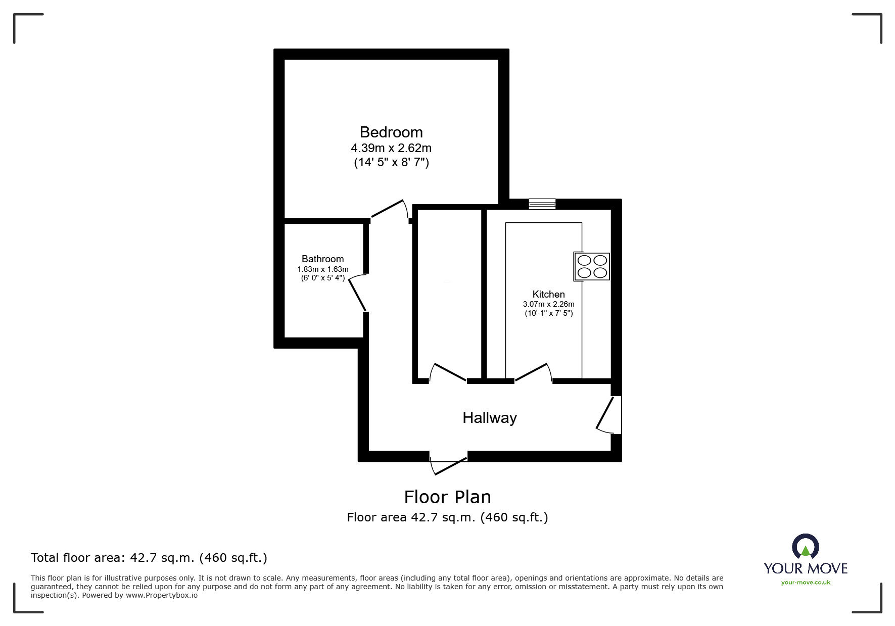 Floorplan of 1 bedroom  Room to rent, Watkin Road, Leicester, Leicestershire, LE2