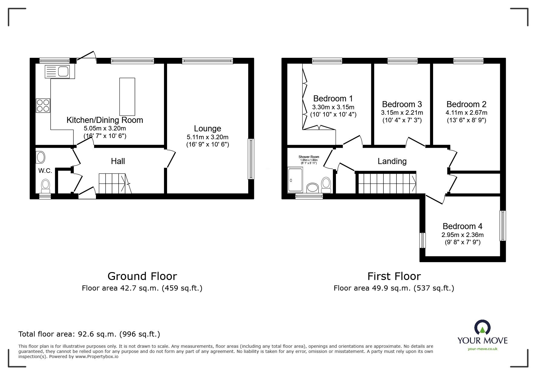 Floorplan of 4 bedroom Semi Detached House for sale, Blue Gates Road, Leicester, Leicestershire, LE4
