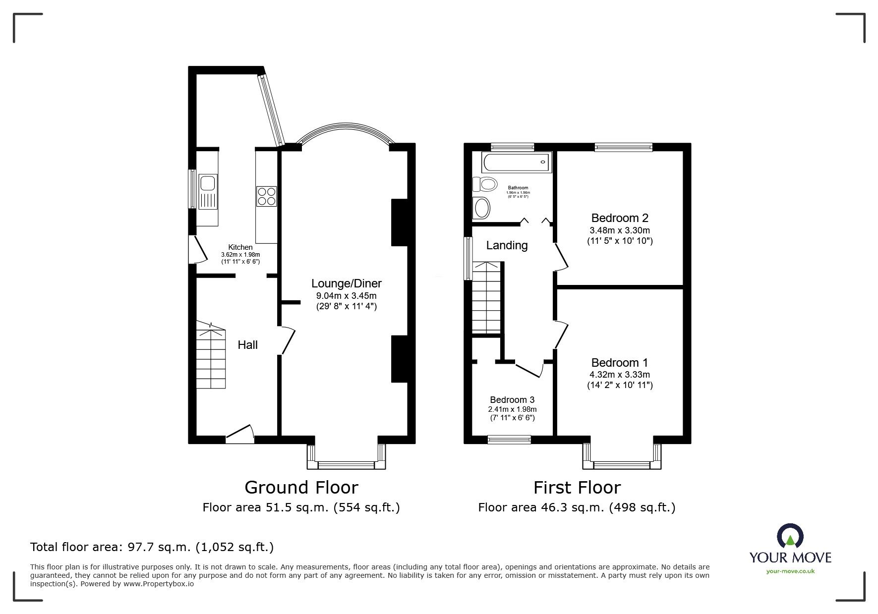 Floorplan of 3 bedroom Semi Detached House for sale, Gwencole Crescent, Leicester, Leicestershire, LE3
