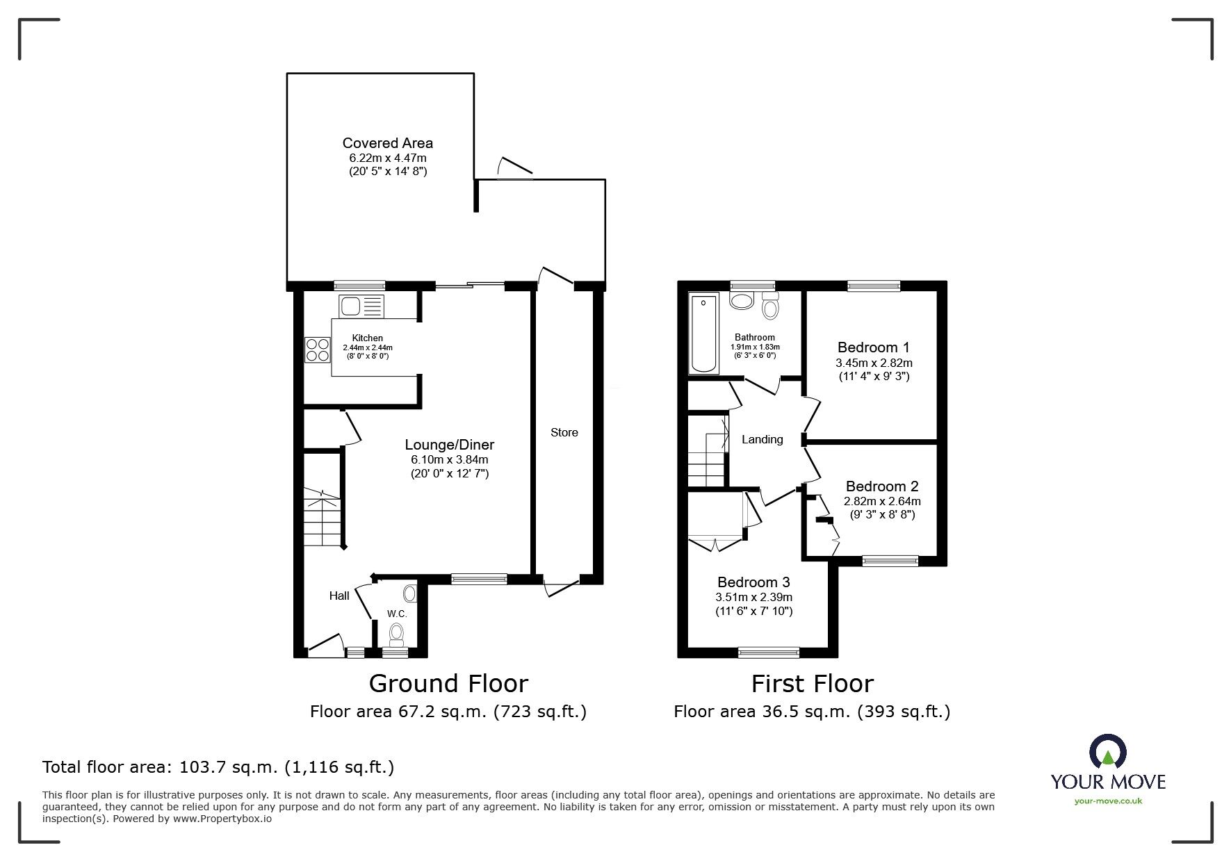 Floorplan of 3 bedroom Semi Detached House for sale, The Ridgeway, Leicester, Leicestershire, LE3