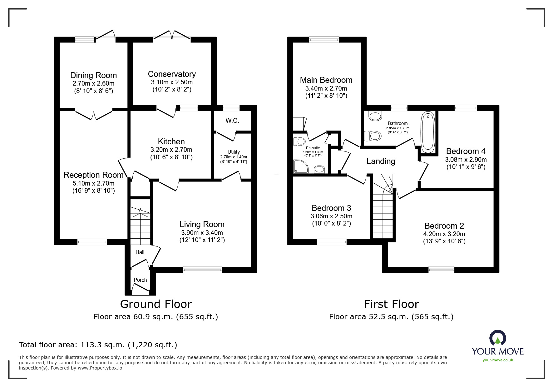 Floorplan of 4 bedroom Semi Detached House for sale, Westfield Avenue, Wigston, Leicestershire, LE18