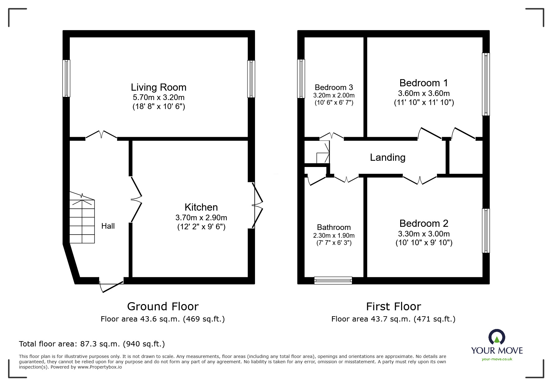 Floorplan of 3 bedroom Semi Detached House to rent, Uplands Road, Leicester, Leicestershire, LE2