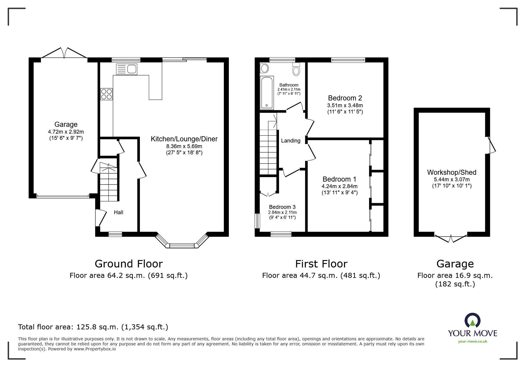 Floorplan of 3 bedroom Semi Detached House for sale, Hallam Crescent East, Leicester, Leicestershire, LE3