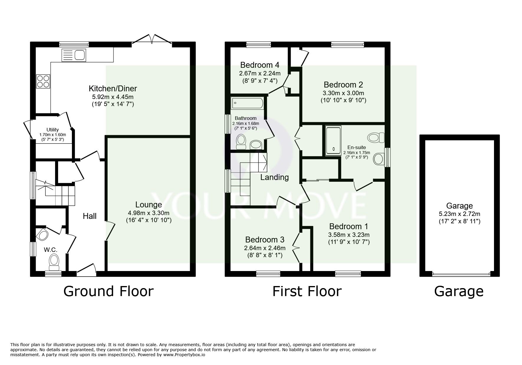 Floorplan of 4 bedroom Detached House for sale, Slatewalk Way, Glenfield, Leicestershire, LE3