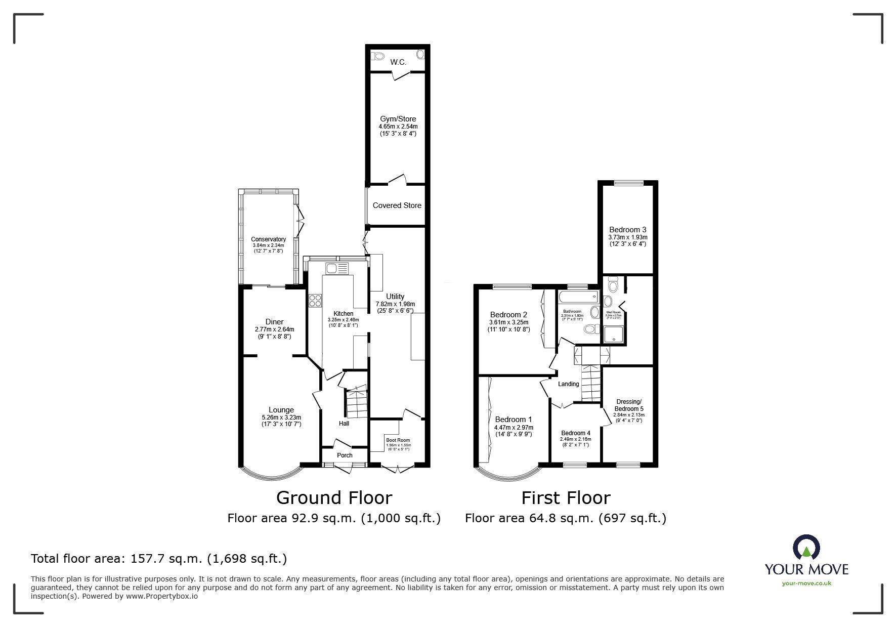 Floorplan of 4 bedroom Semi Detached House for sale, Woodgate Drive, Birstall, Leicestershire, LE4