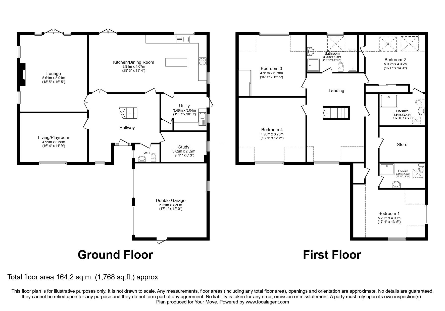 Floorplan of 4 bedroom Detached House for sale, Rectory Road, Wanlip, Leicestershire, LE7