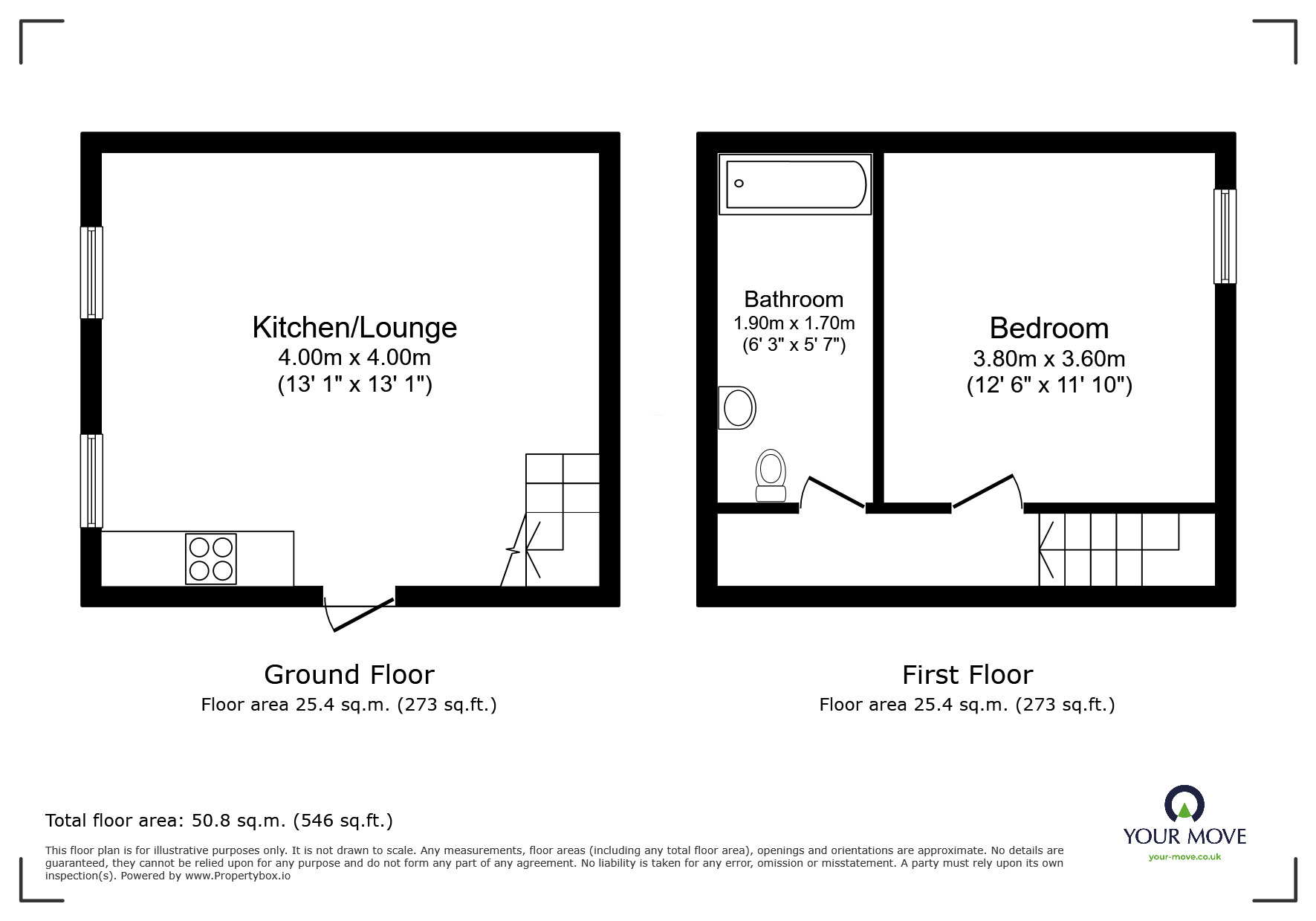 Floorplan of 1 bedroom Flat to rent, Wimbledon Street, Leicester, Leicestershire, LE1