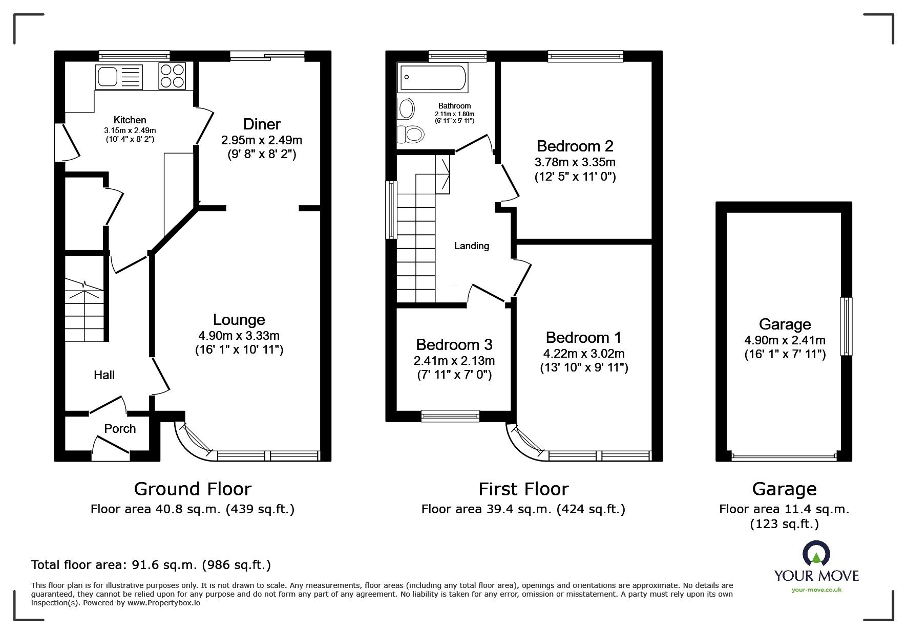 Floorplan of 3 bedroom Semi Detached House for sale, Chestnut Avenue, Leicester, Leicestershire, LE5