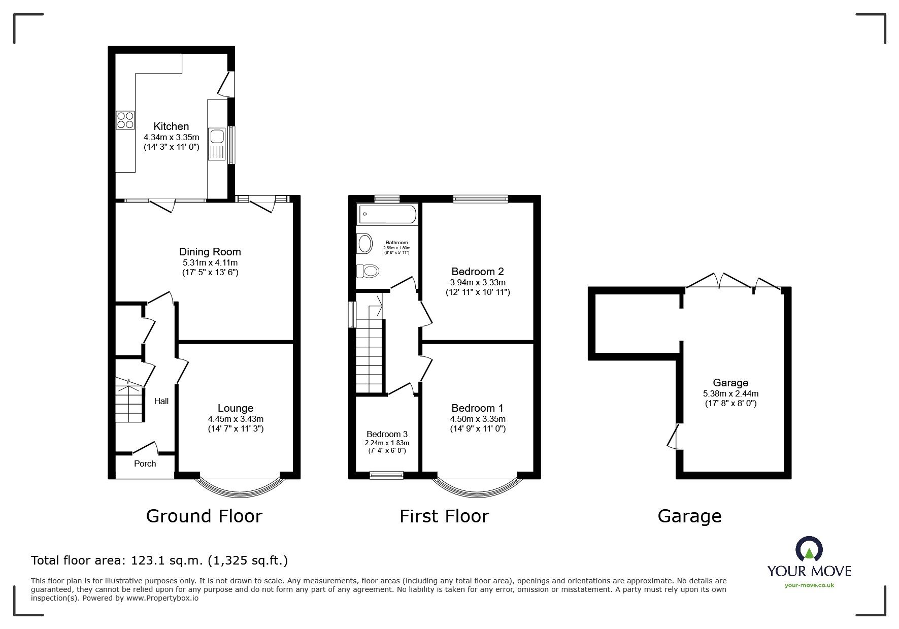 Floorplan of 3 bedroom Semi Detached House for sale, Imperial Avenue, Leicester, Leicestershire, LE3