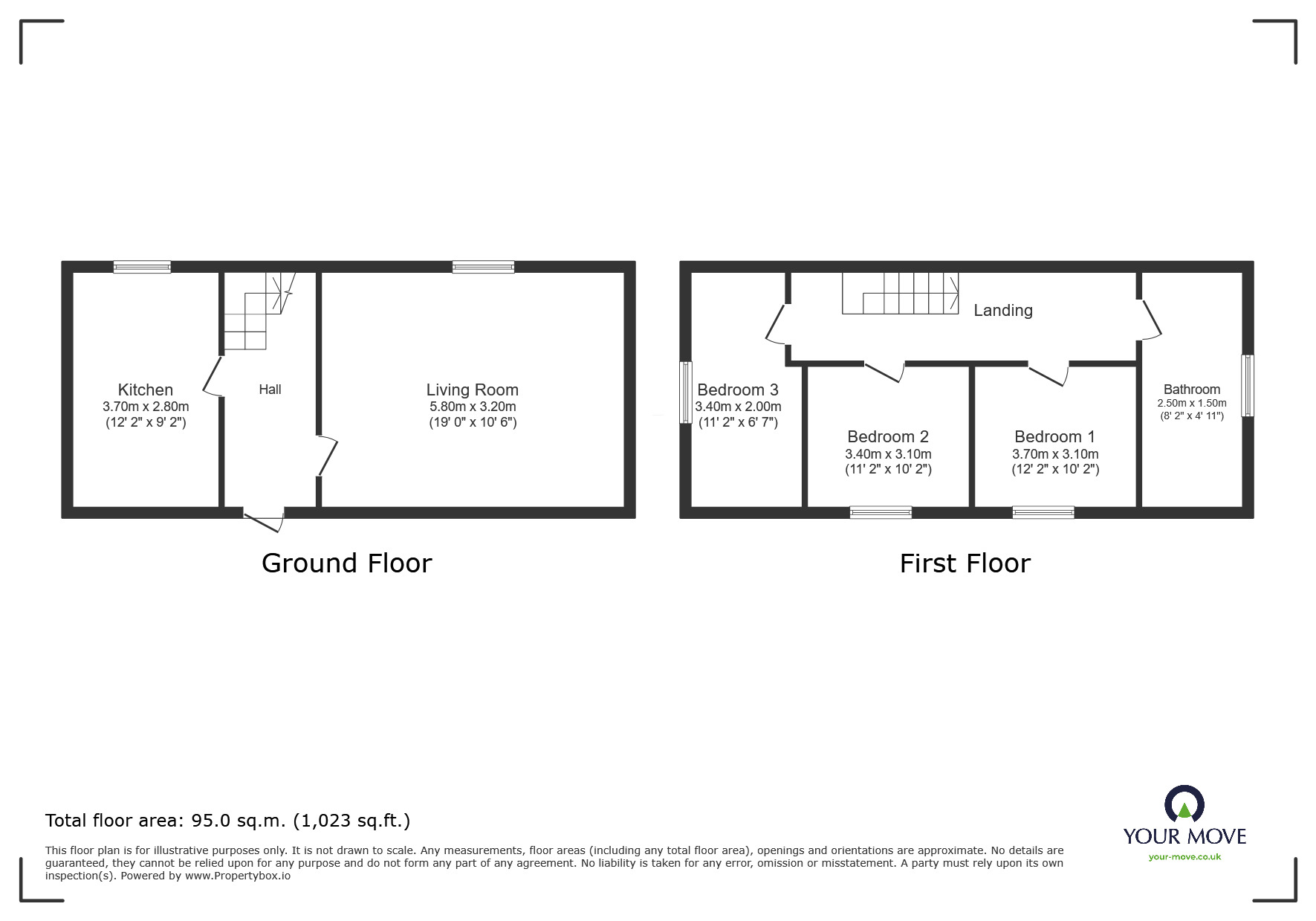 Floorplan of 3 bedroom Semi Detached House to rent, Arnesby Crescent, Leicester, Leicestershire, LE2