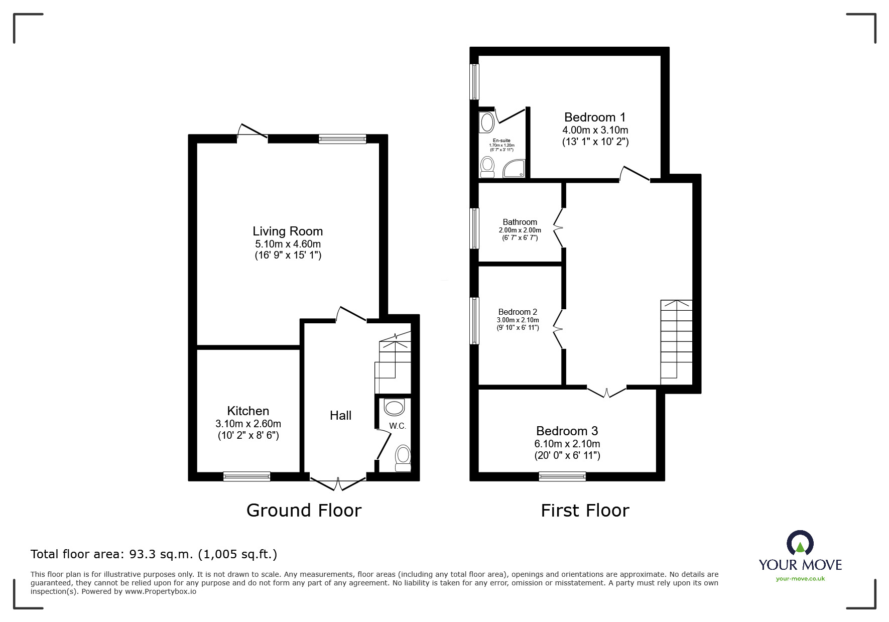 Floorplan of 3 bedroom Semi Detached House to rent, Montvale Gardens, Leicester, Leicestershire, LE4