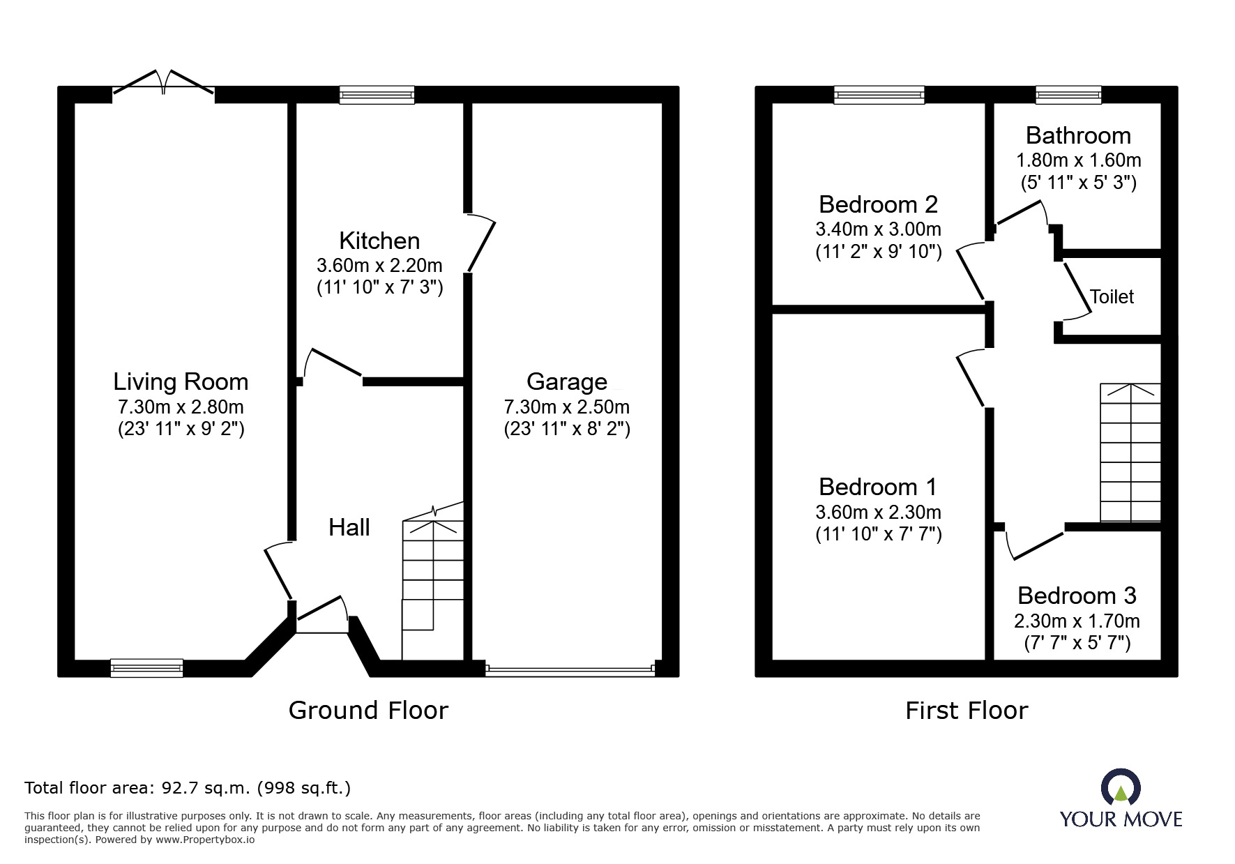 Floorplan of 3 bedroom Semi Detached House to rent, Stonehill Avenue, Birstall, Leicestershire, LE4