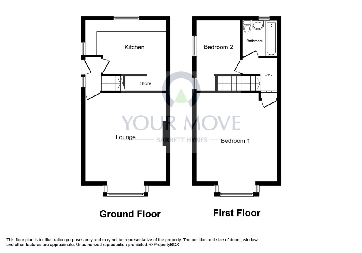Floorplan of 2 bedroom Semi Detached House to rent, Station Crescent, Leeds, LS12