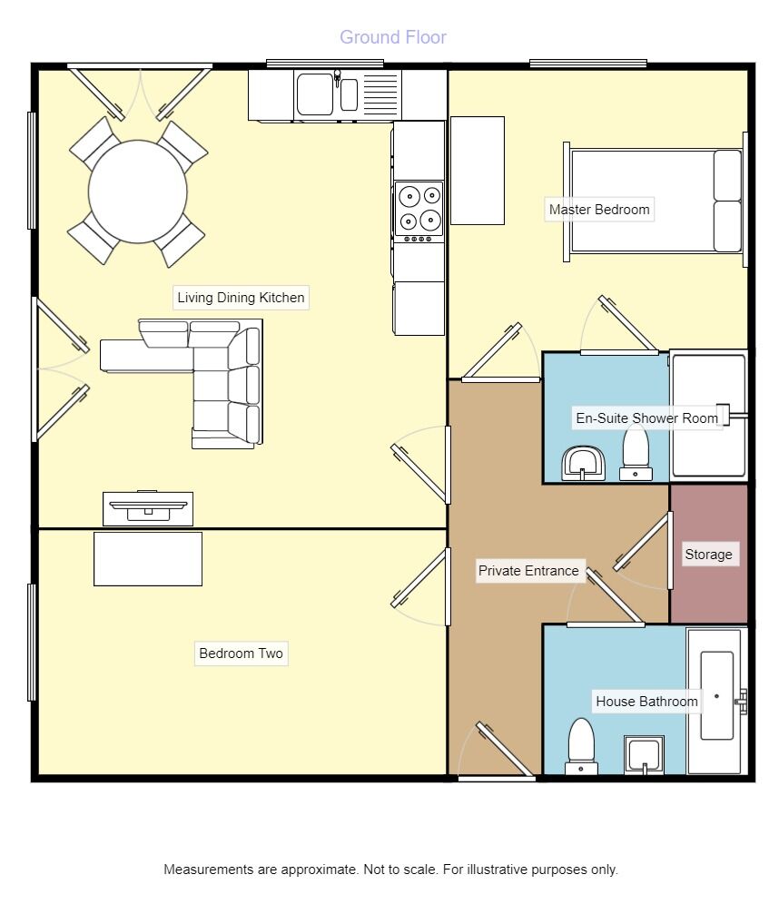 Floorplan of 2 bedroom Flat to rent, Ash Court, Leeds, LS14