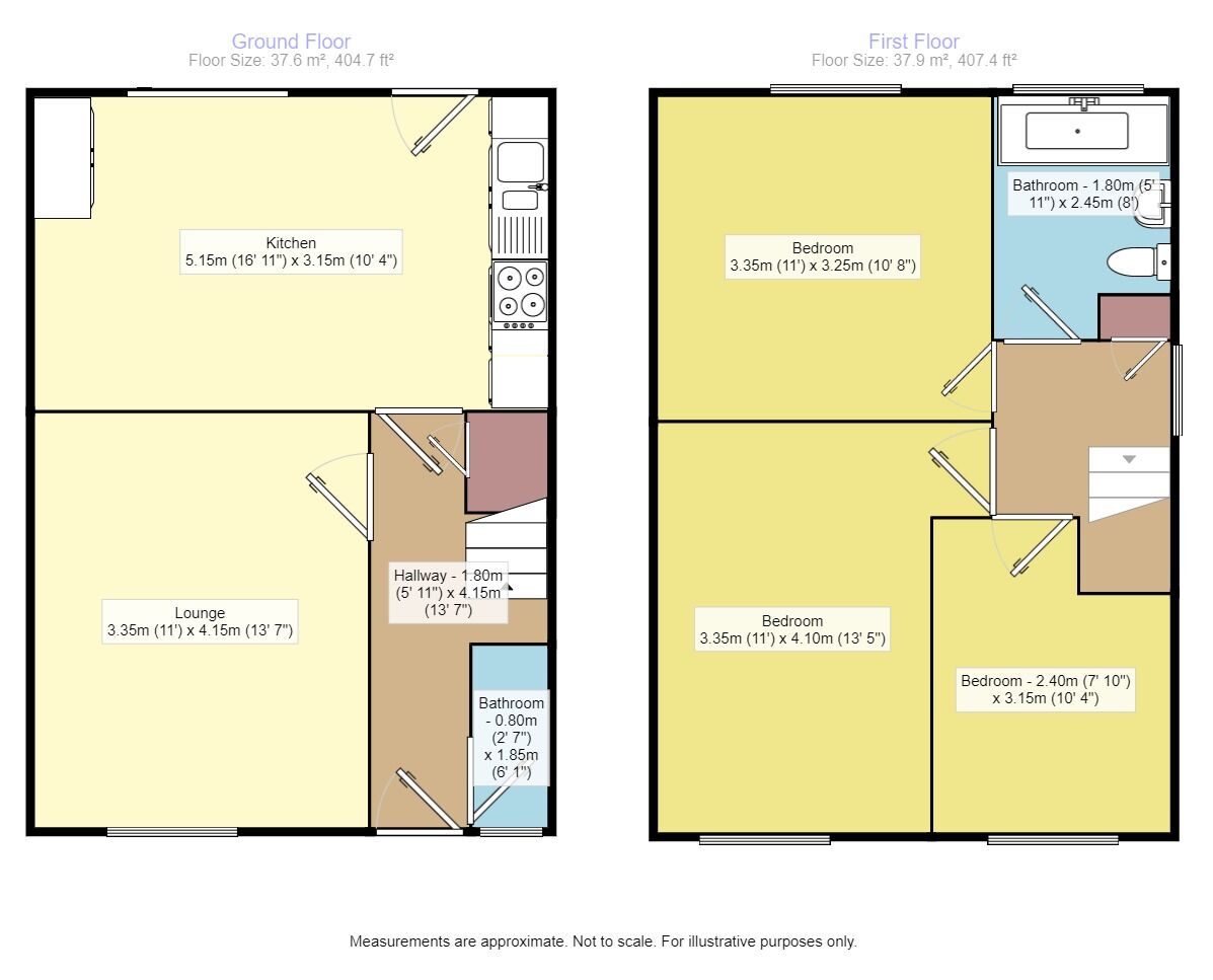 Floorplan of 3 bedroom Detached House to rent, Dale Park Gardens, Leeds, West Yorkshire, LS16