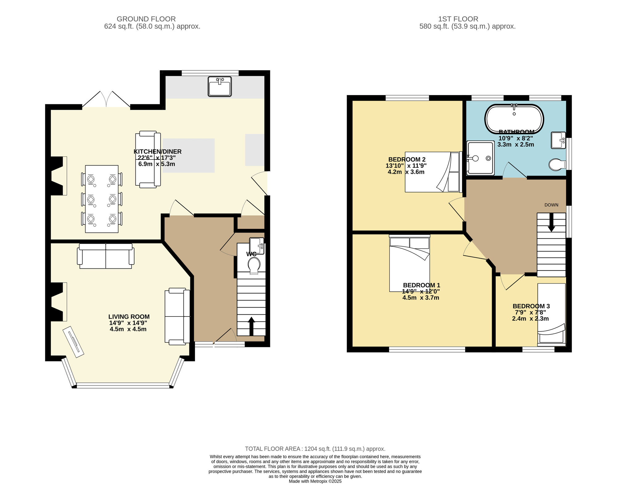 Floorplan of 3 bedroom Semi Detached House for sale, Selby Road, Leeds, West Yorkshire, LS15