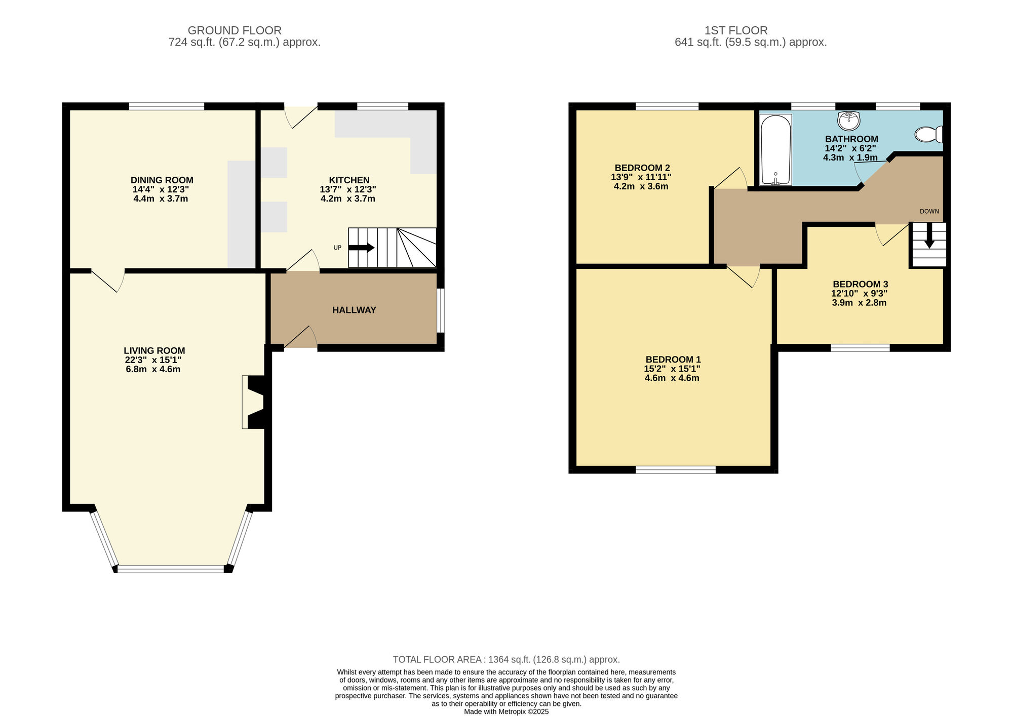 Floorplan of 3 bedroom End Terrace House for sale, Manston Lane, Leeds, West Yorkshire, LS15