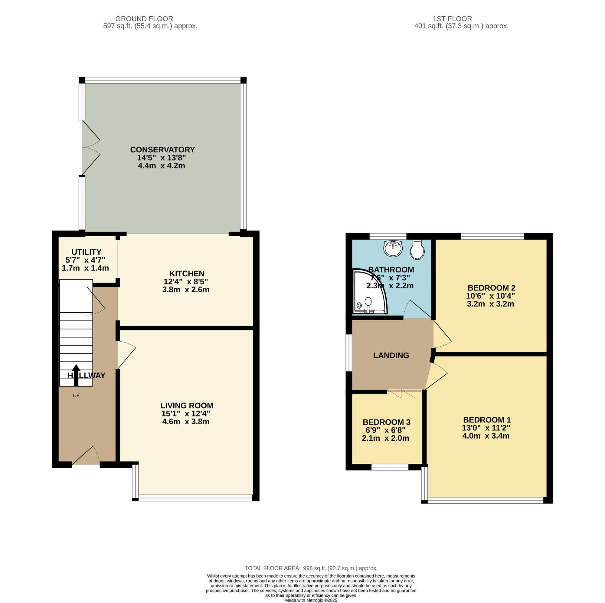 Floorplan of 3 bedroom Semi Detached House for sale, St. Alban Road, Leeds, West Yorkshire, LS9