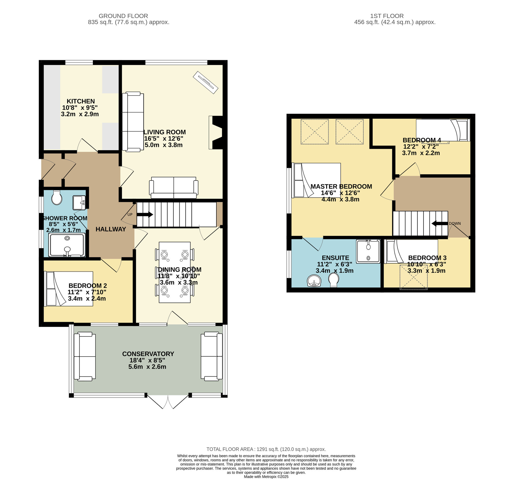 Floorplan of 4 bedroom Semi Detached House for sale, Red Hall Drive, Leeds, West Yorkshire, LS14
