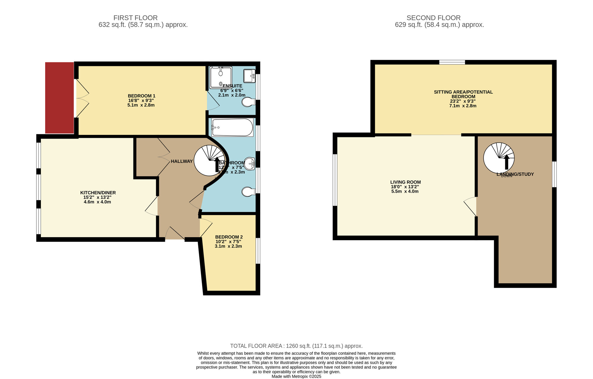 Floorplan of 2 bedroom  Flat for sale, Ring Road, West Yorkshire, LS14