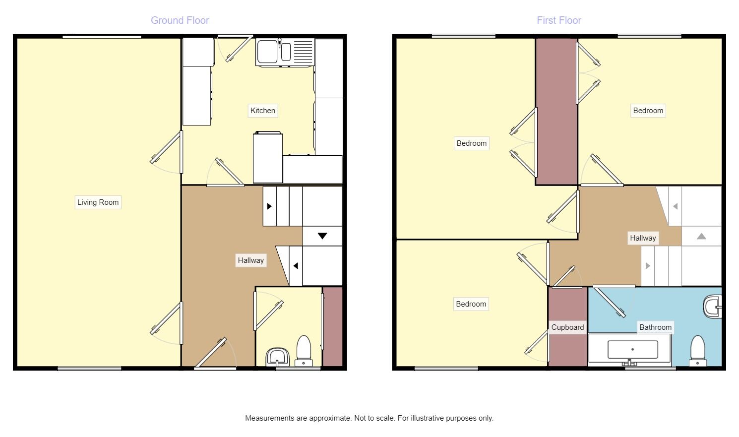 Floorplan of 3 bedroom Mid Terrace House for sale, Farndale Terrace, Leeds, LS14