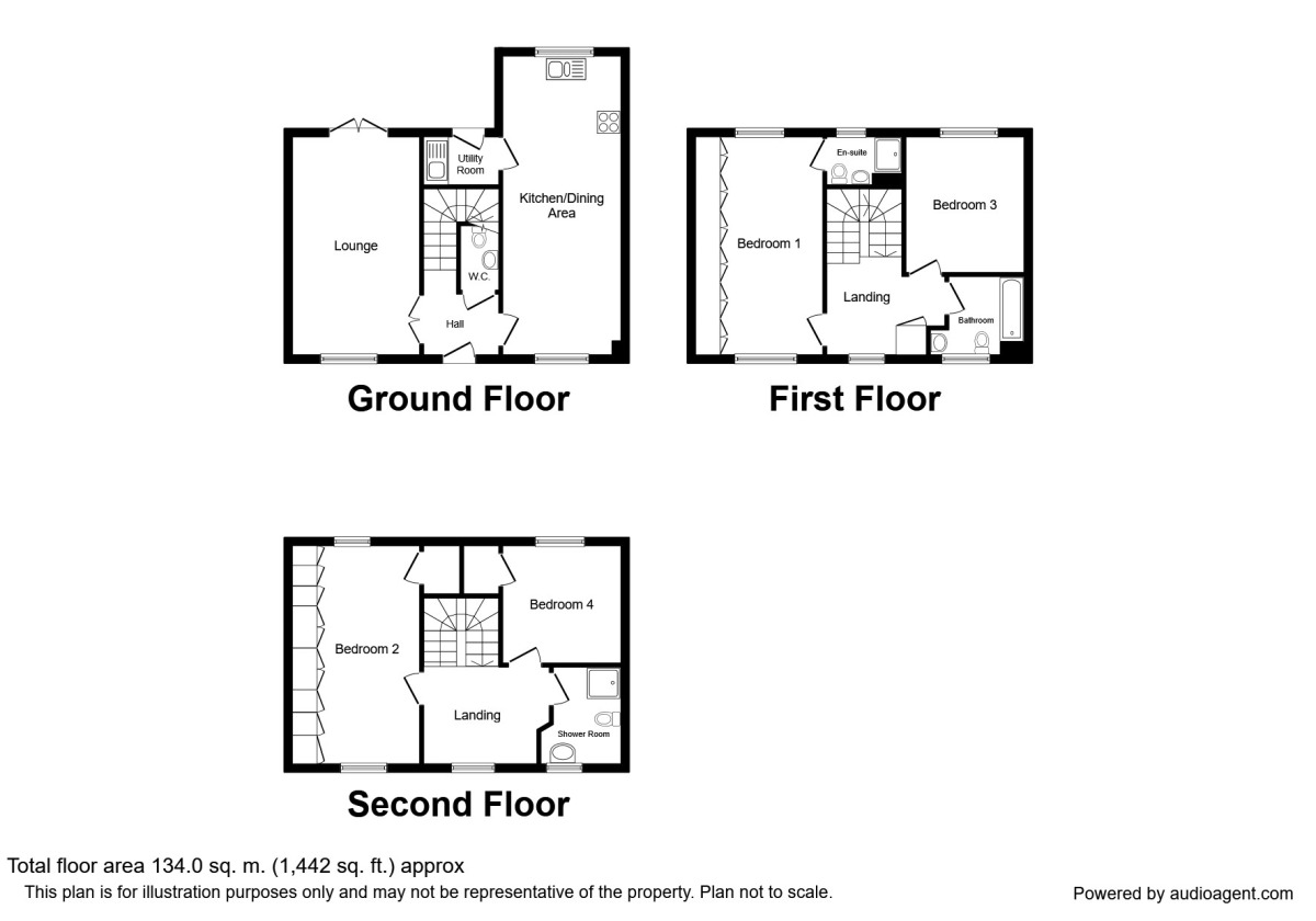 Floorplan of 4 bedroom Detached House to rent, Waggon Road, Leeds, LS10