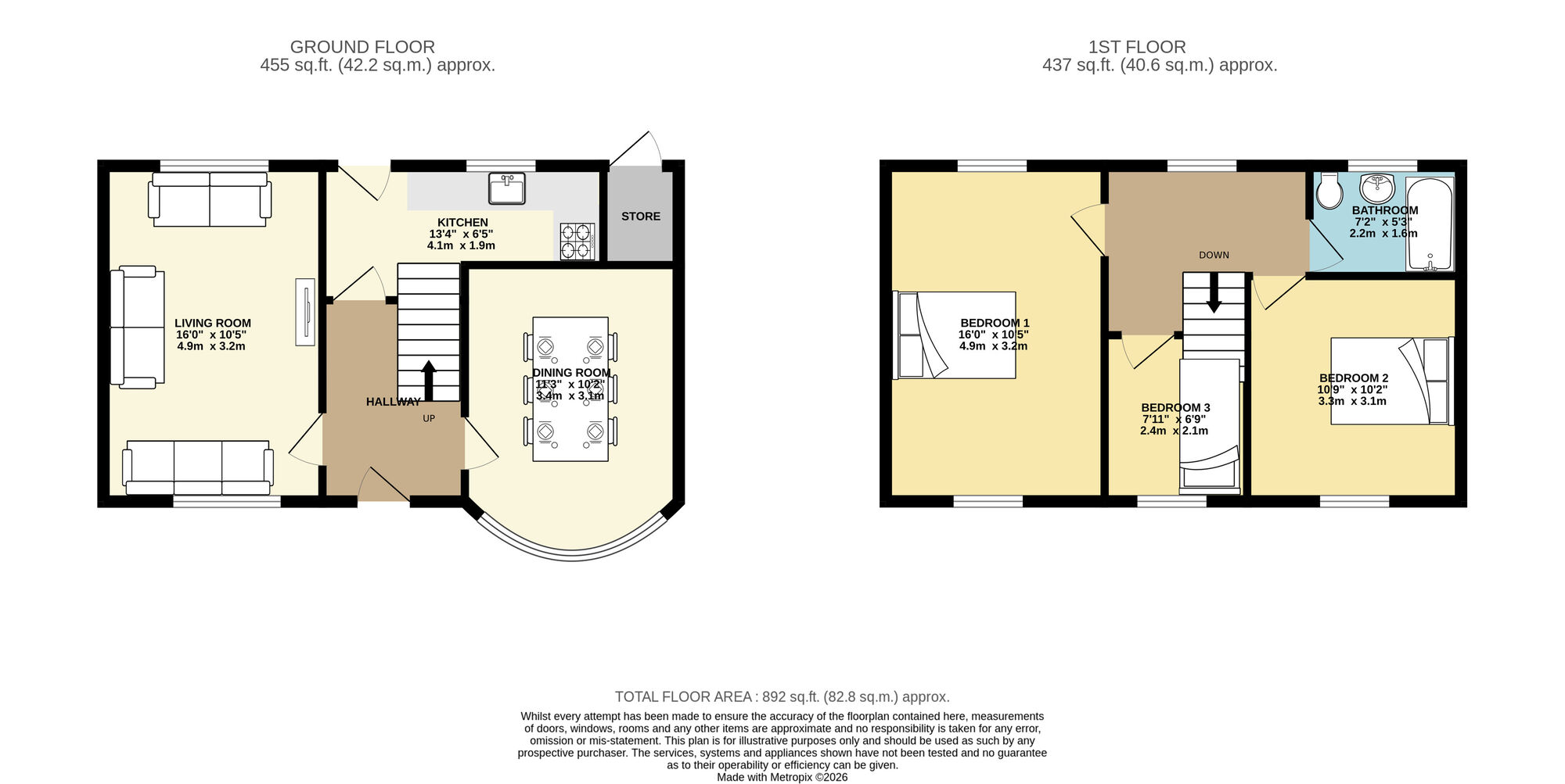 Floorplan of 3 bedroom Semi Detached House for sale, Ings Road, Leeds, West Yorkshire, LS9