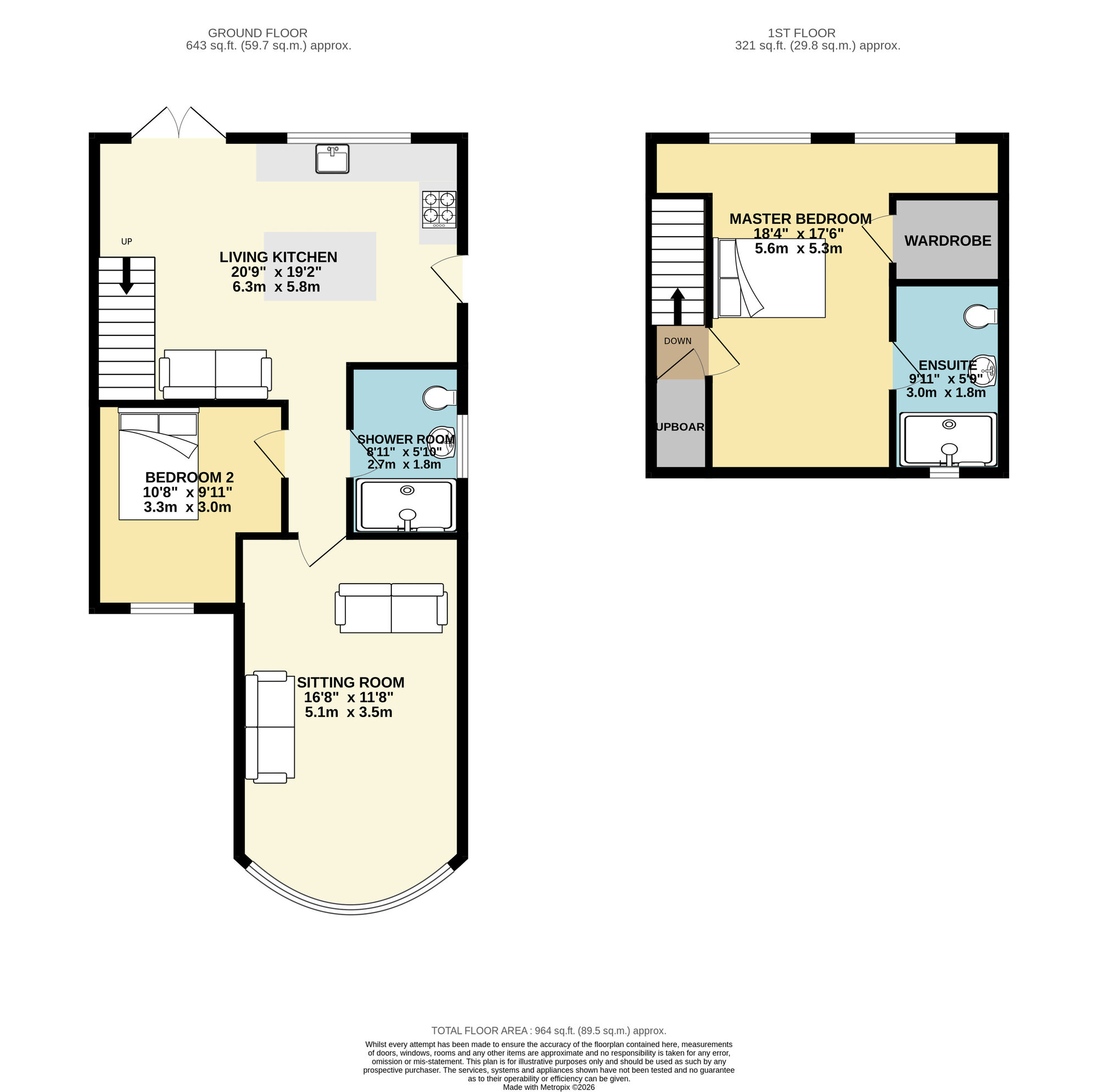Floorplan of 2 bedroom Semi Detached Bungalow for sale, Kennerleigh Avenue, Leeds, West Yorkshire, LS15