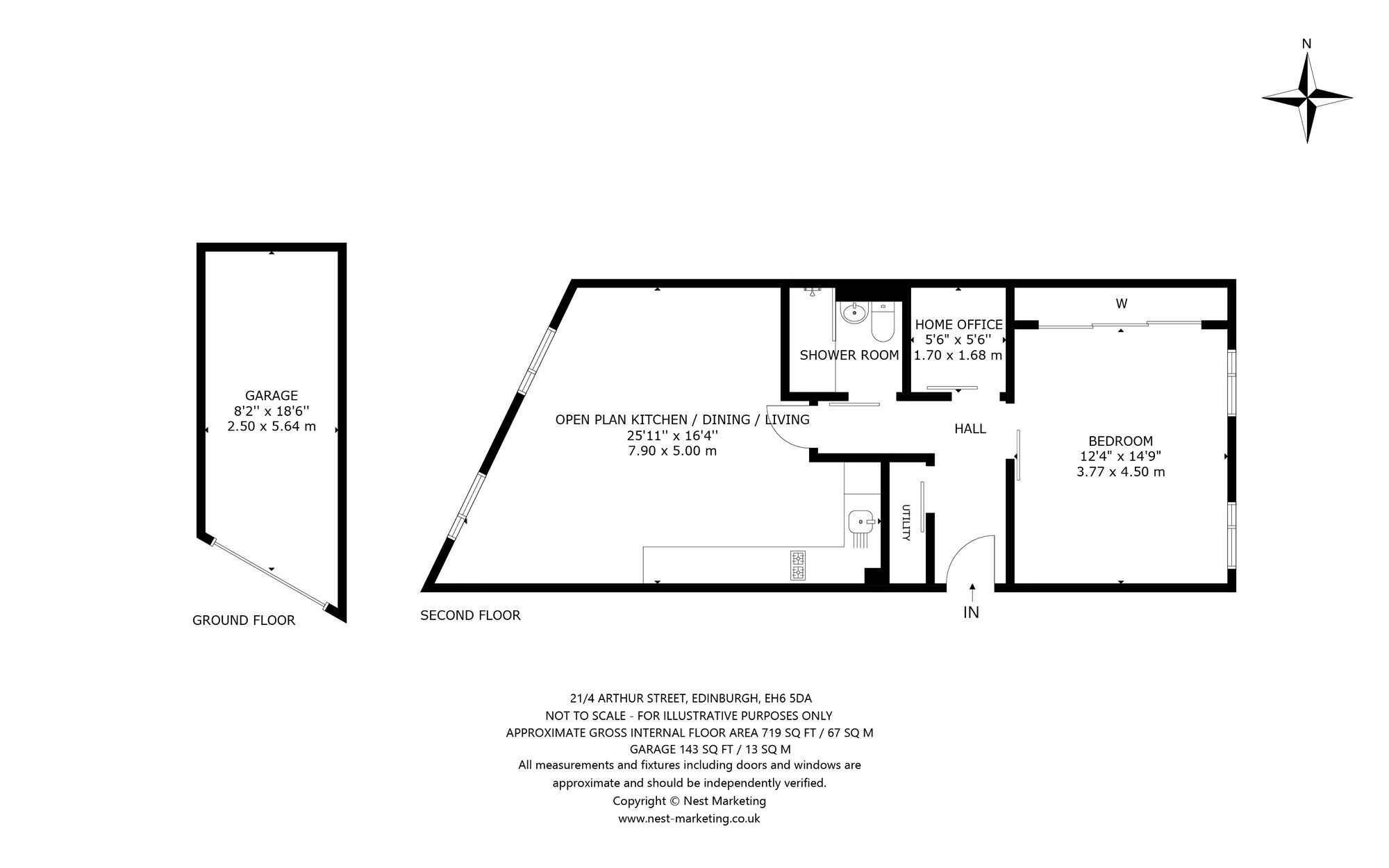 Floorplan of 1 bedroom  Flat for sale, Arthur Street, Edinburgh, EH6