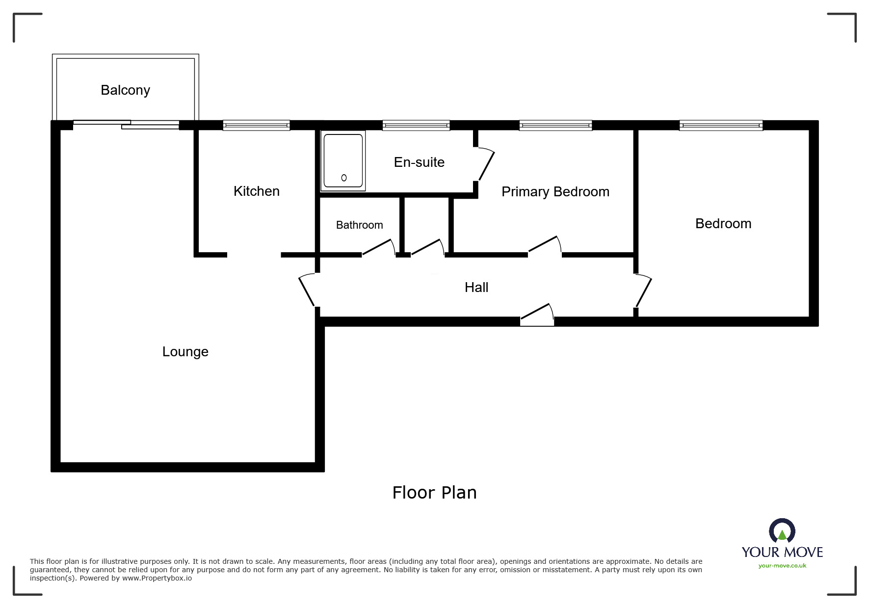 Floorplan of 2 bedroom  Flat for sale, East Pilton Farm Crescent, Edinburgh, Midlothian, EH5