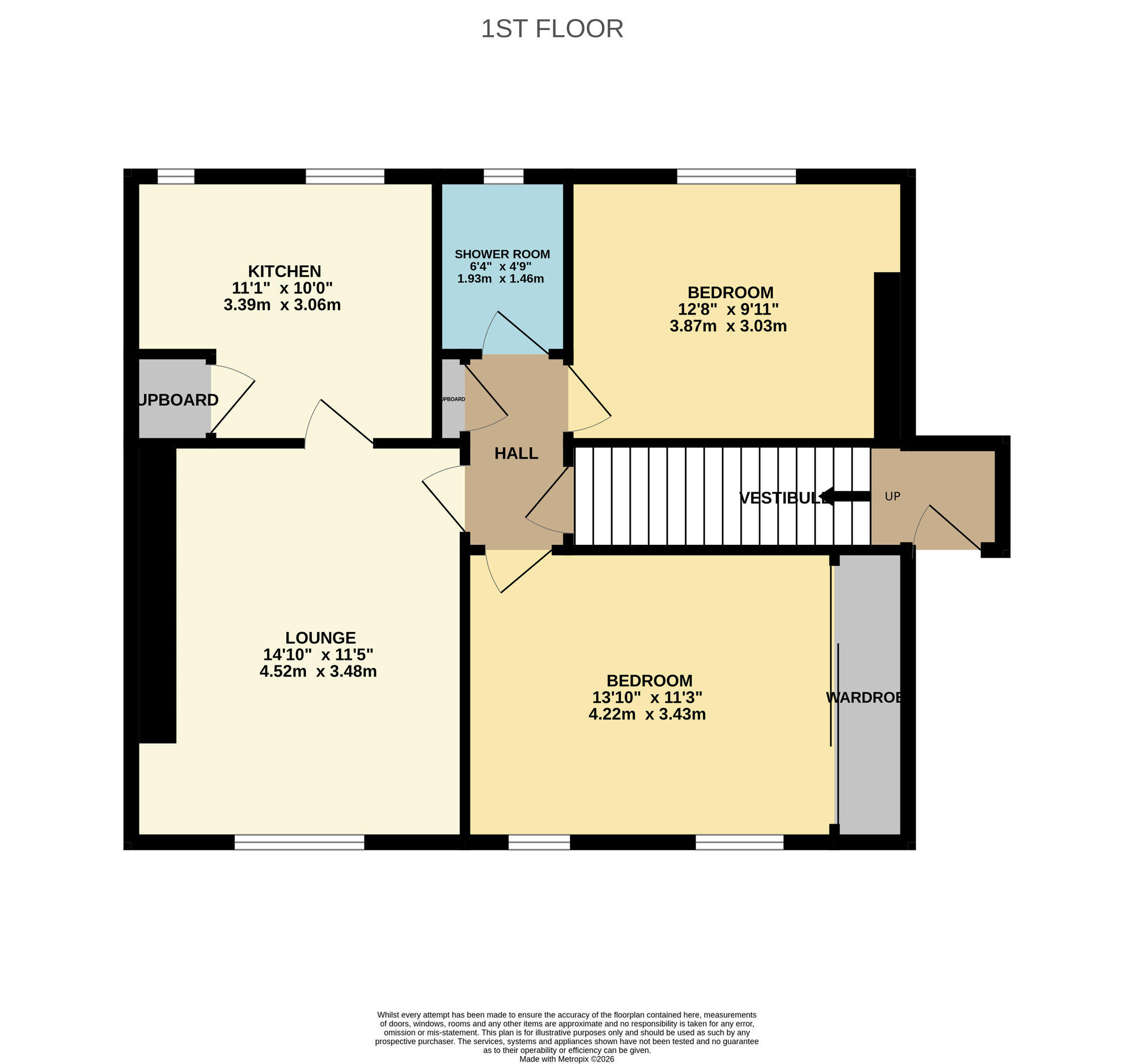 Floorplan of 2 bedroom Flat to rent, Bayview Crescent, Methil, Fife, KY8