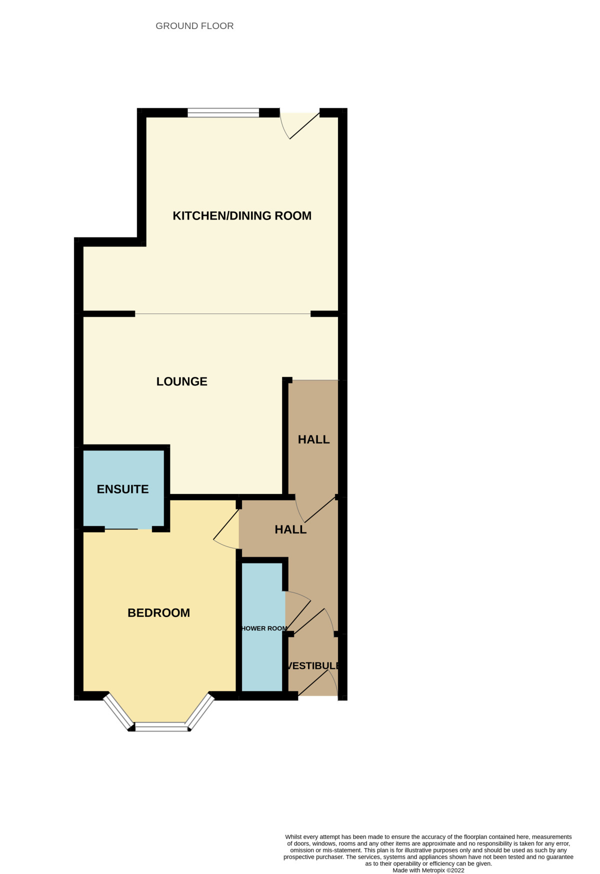 Floorplan of 1 bedroom  Flat for sale, Links Road, Lundin Links, Fife, KY8