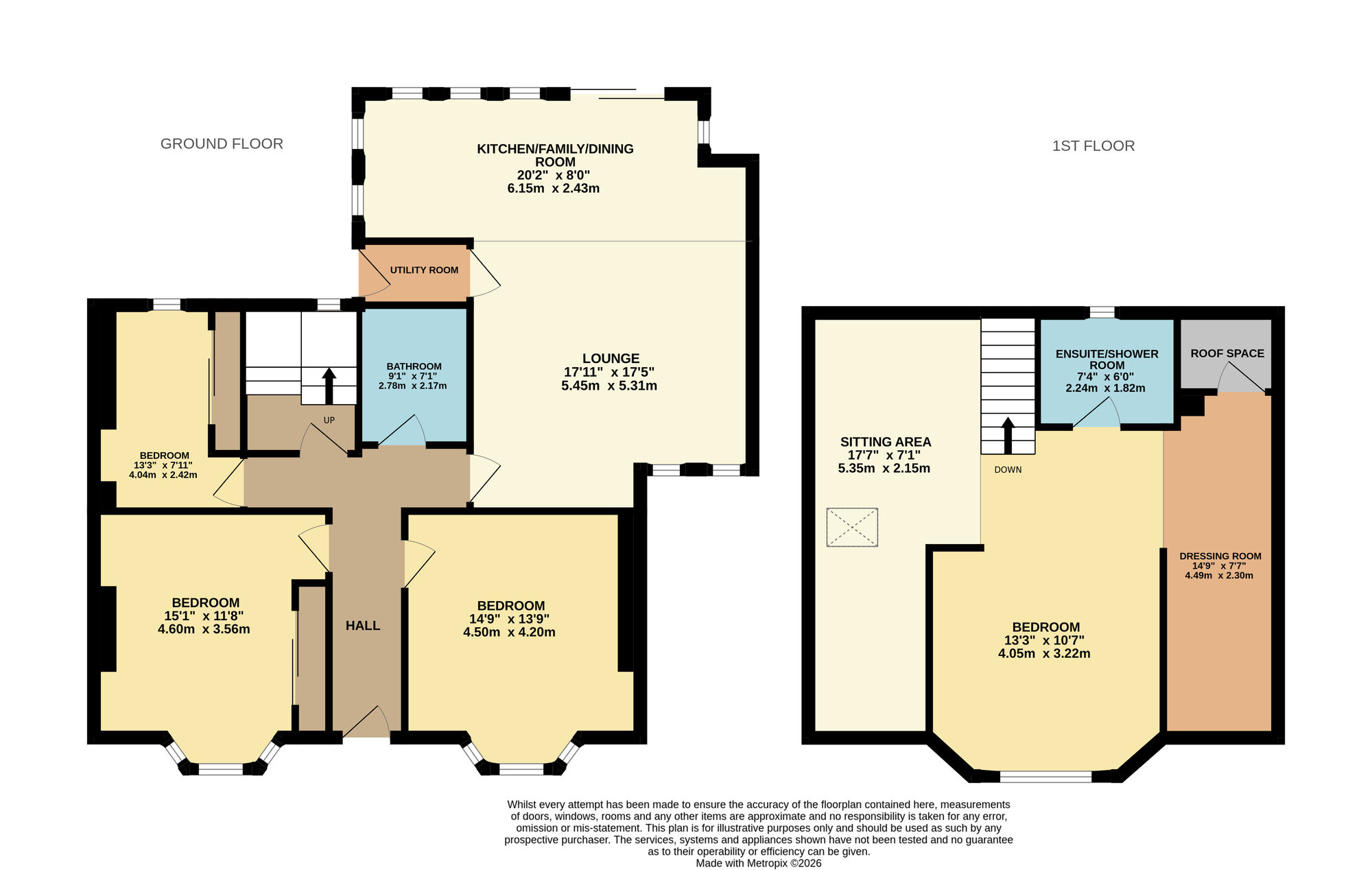 Floorplan of 4 bedroom Detached House for sale, St. Andrews Road, Upper Largo, Leven, KY8
