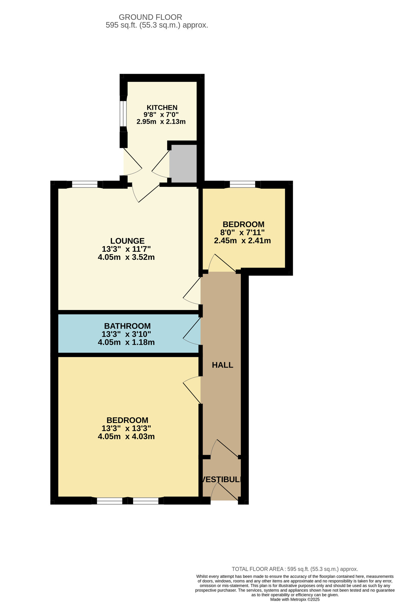 Floorplan of 2 bedroom  Flat for sale, Durward Street, Leven, KY8