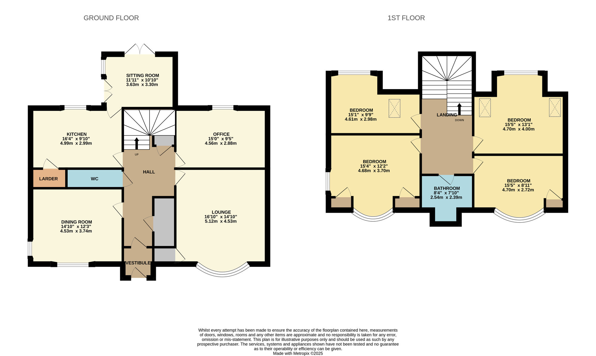 Floorplan of 4 bedroom Detached House for sale, South Feus, Upper Largo, Leven, KY8