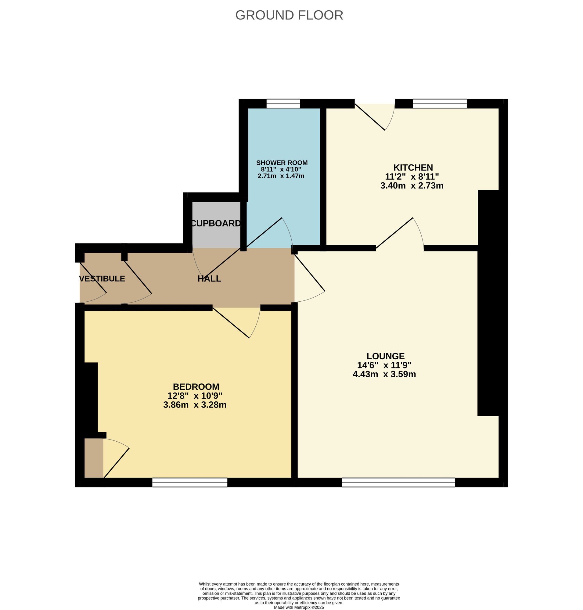 Floorplan of 1 bedroom  Flat to rent, Haughgate Street, Leven, Fife, KY8