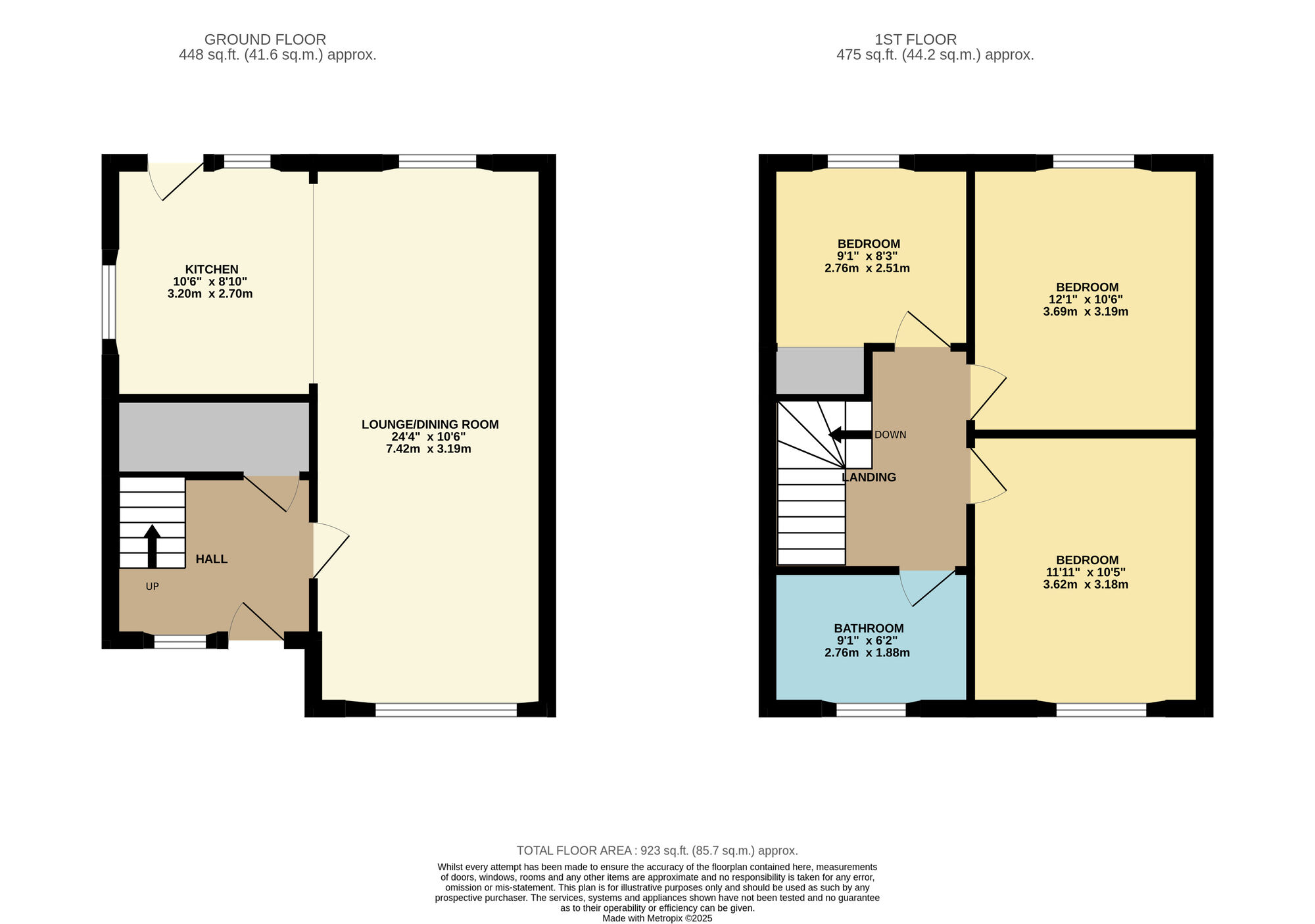 Floorplan of 3 bedroom Detached House for sale, Bow Butts, Crail, Fife, KY10