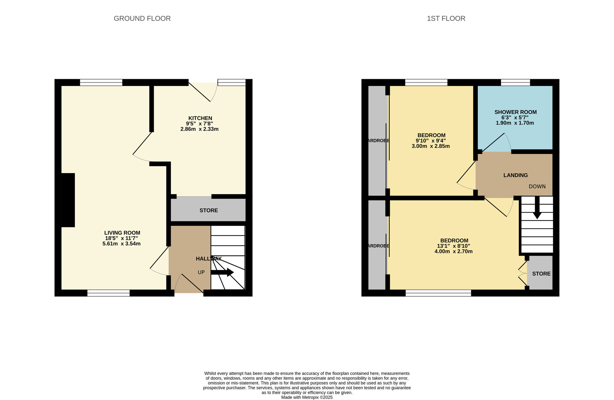 Floorplan of 2 bedroom Mid Terrace House to rent, Oakvale Road, Methil, Fife, KY8