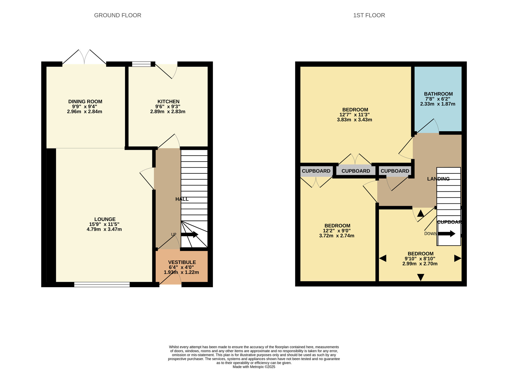 Floorplan of 3 bedroom Mid Terrace House for sale, Centenary Court, Leven, Fife, KY8