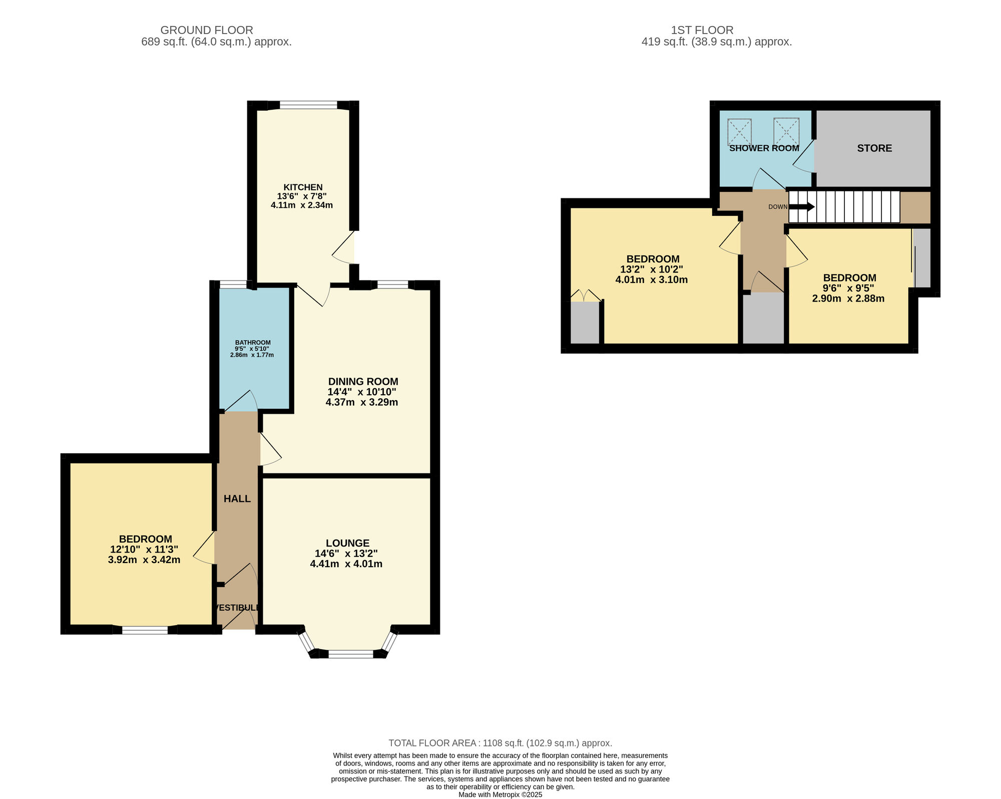 Floorplan of 3 bedroom Semi Detached House for sale, Lemon Terrace, Leven, Fife, KY8