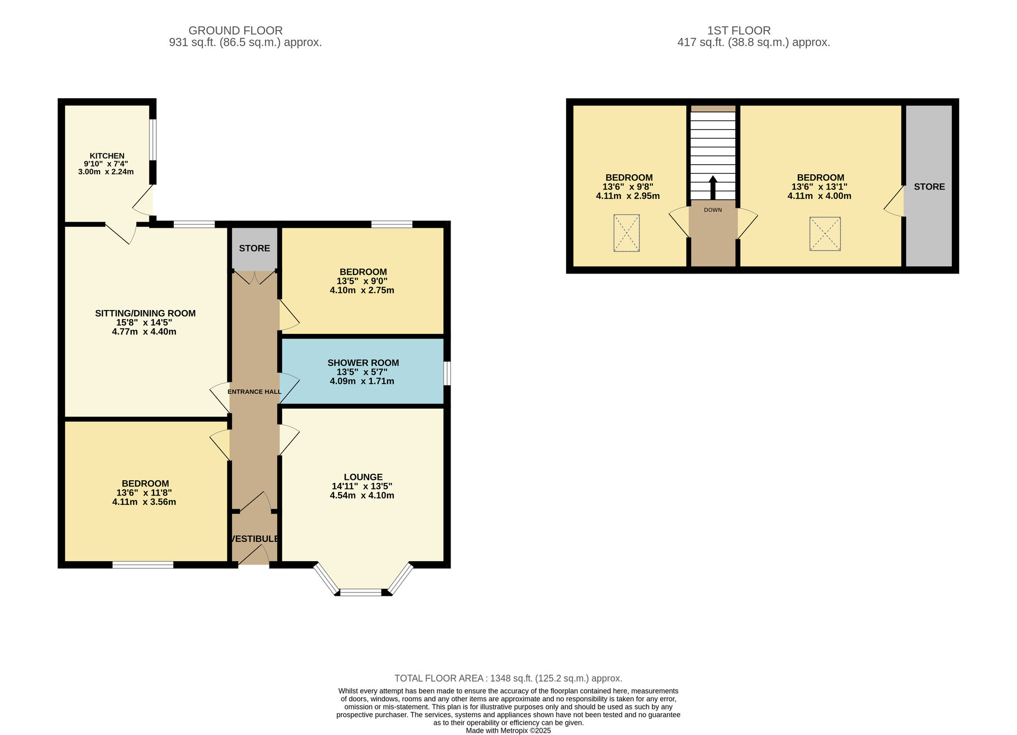 Floorplan of 4 bedroom Detached House for sale, Braeside, Methil, Fife, KY8