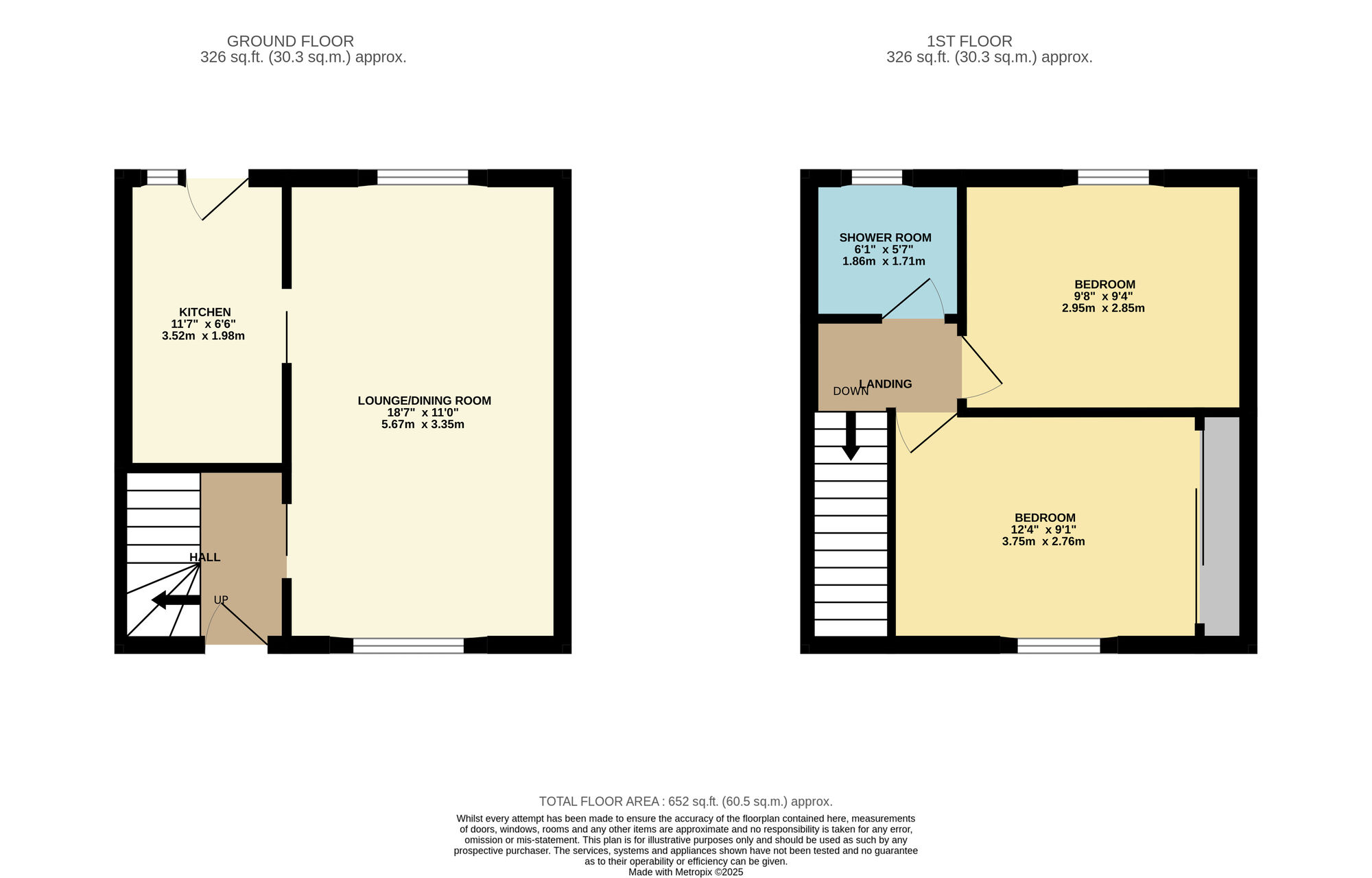 Floorplan of 2 bedroom Mid Terrace House for sale, Kenmount Drive, Kennoway, Fife, KY8