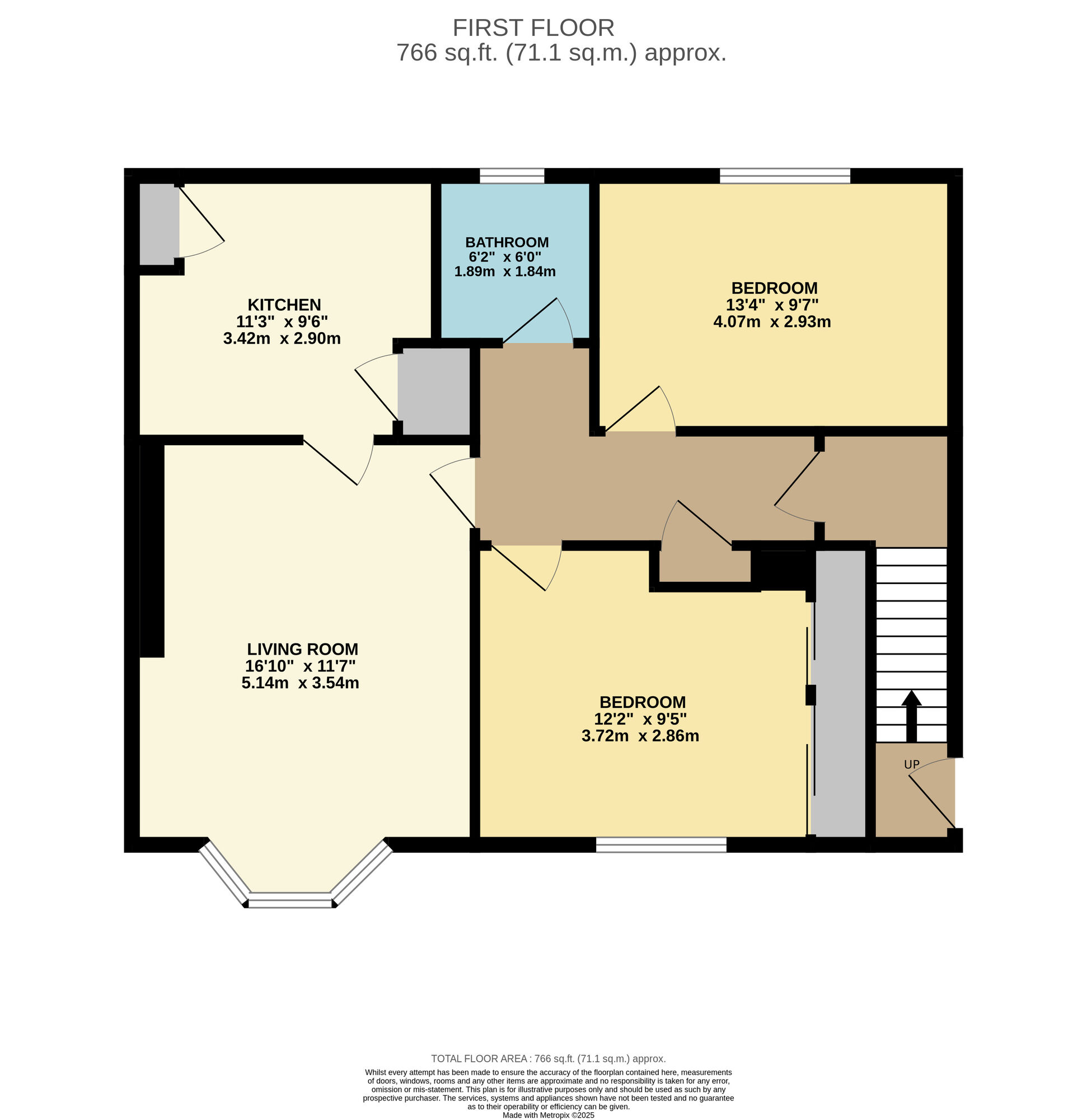 Floorplan of 2 bedroom  Flat for sale, Hazel Dene, Methil, Fife, KY8