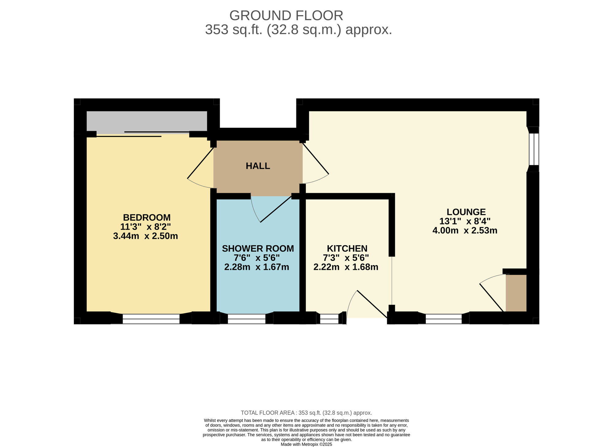 Floorplan of 1 bedroom  Flat for sale, Station Place, Buckhaven, Fife, KY8