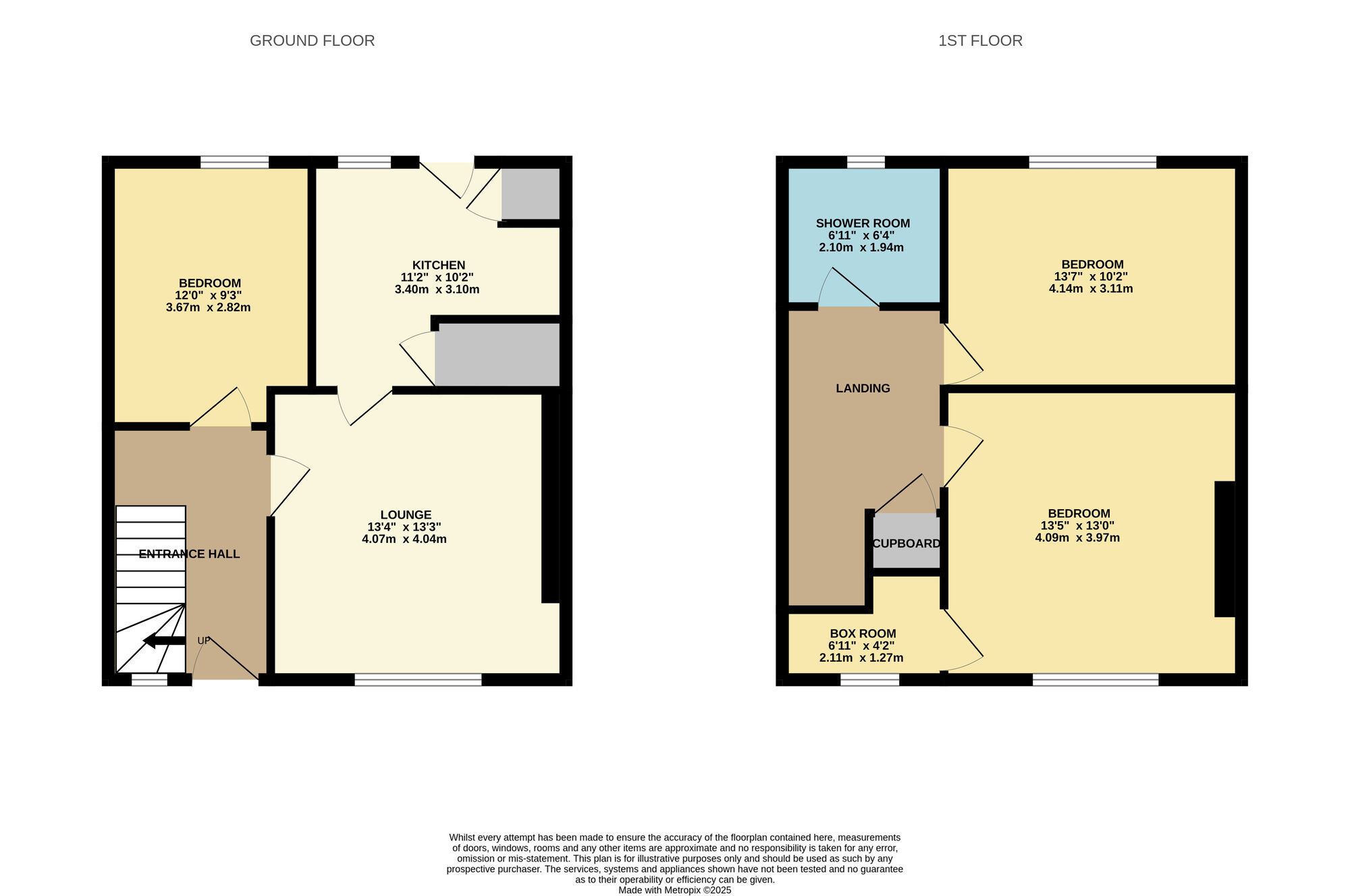 Floorplan of 3 bedroom Mid Terrace House for sale, Den Walk, Methil, Fife, KY8