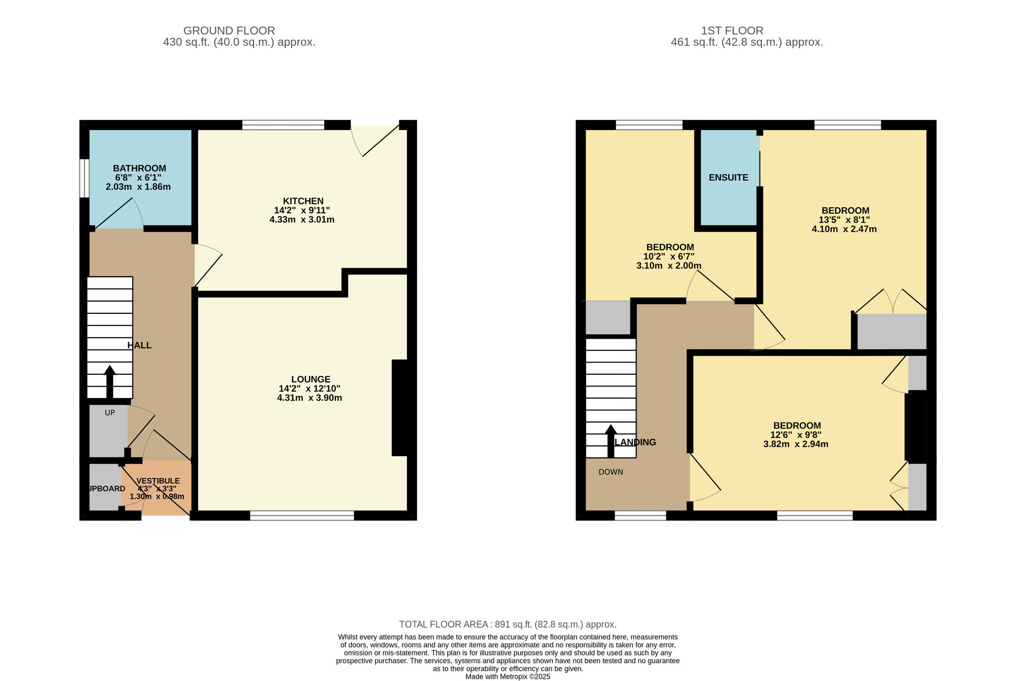 Floorplan of 3 bedroom End Terrace House for sale, Castle Terrace, Kennoway, Fife, KY8