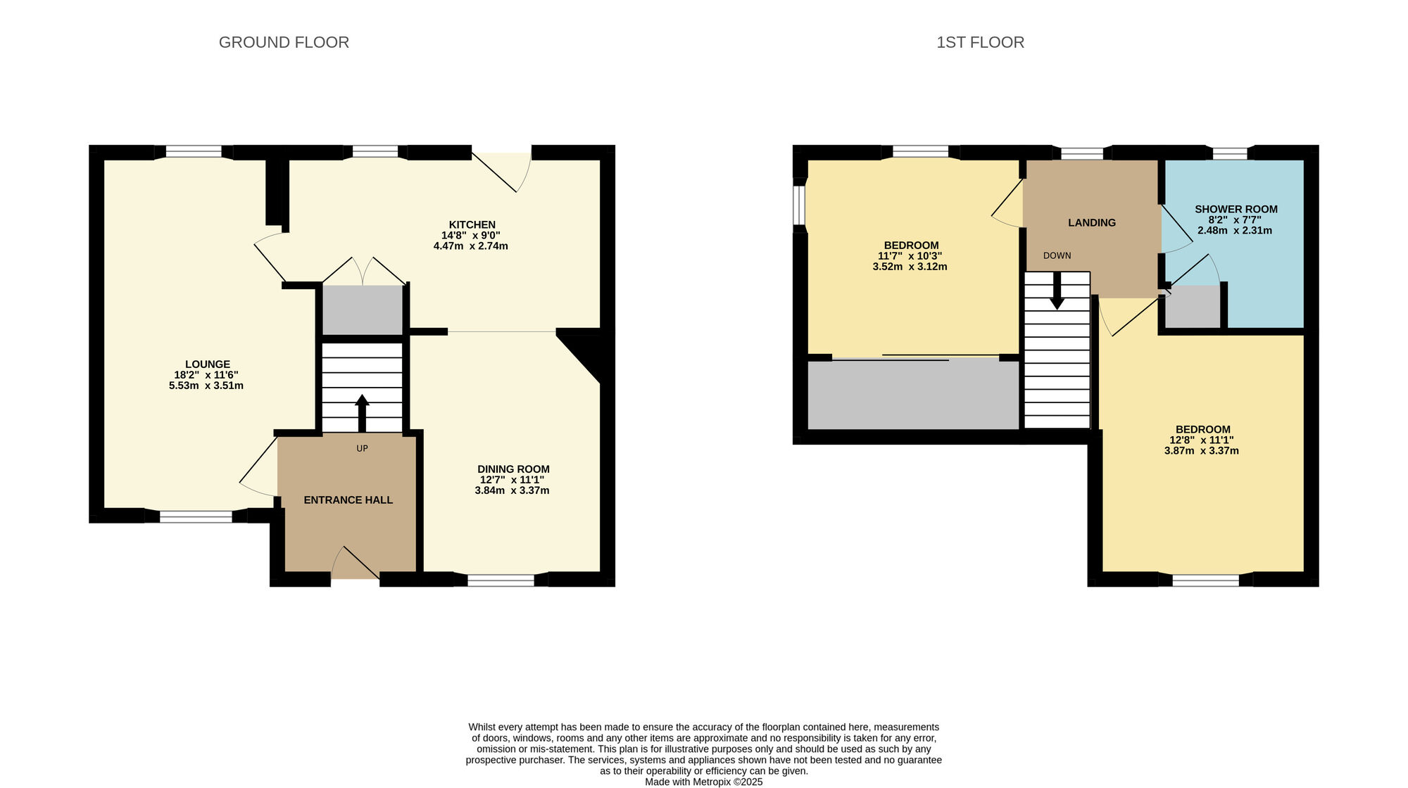 Floorplan of 2 bedroom Semi Detached House for sale, Maple Gardens, Methil, Fife, KY8