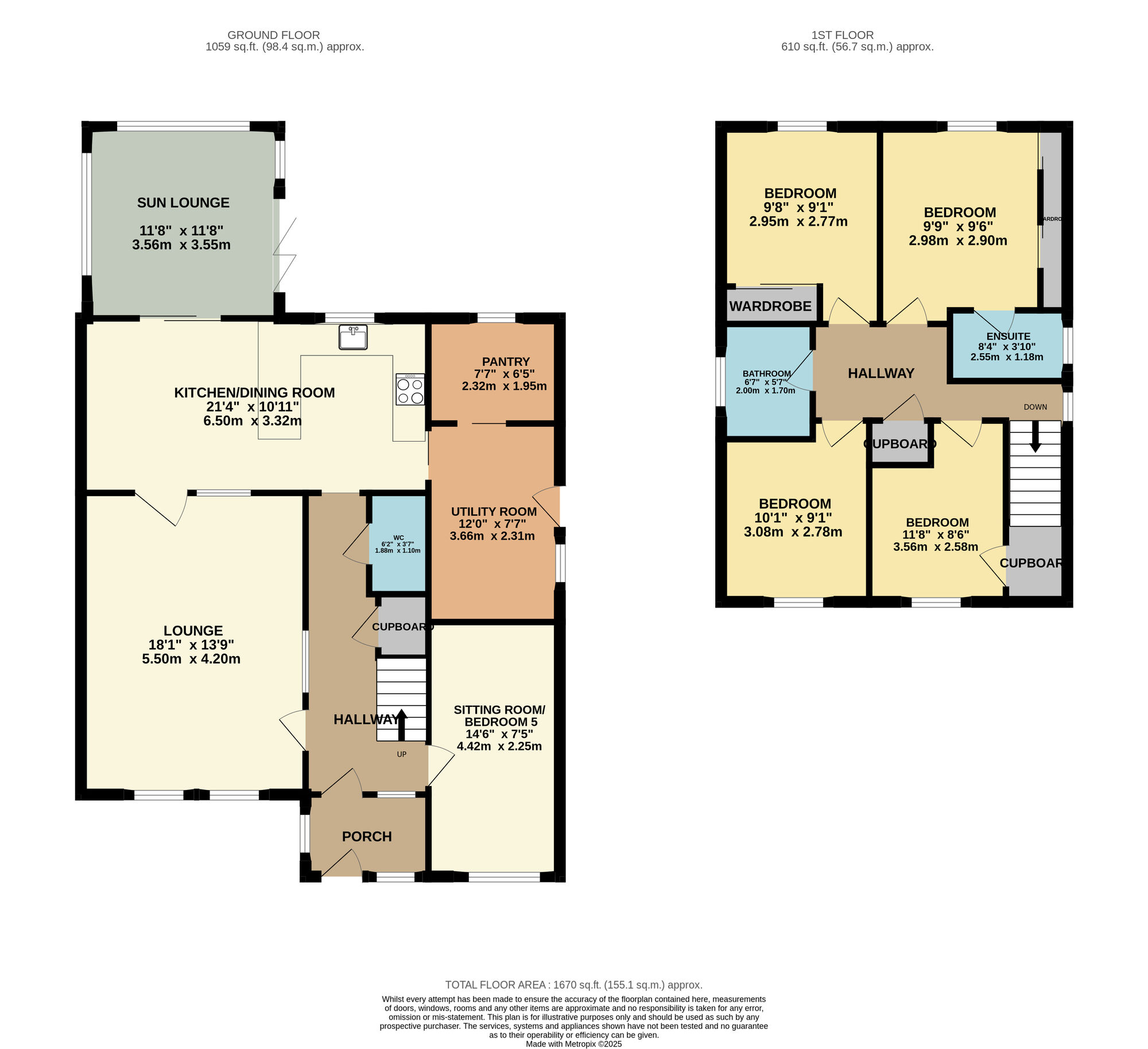 Floorplan of 4 bedroom Detached House for sale, Taeping Close, Cellardyke, Fife, KY10