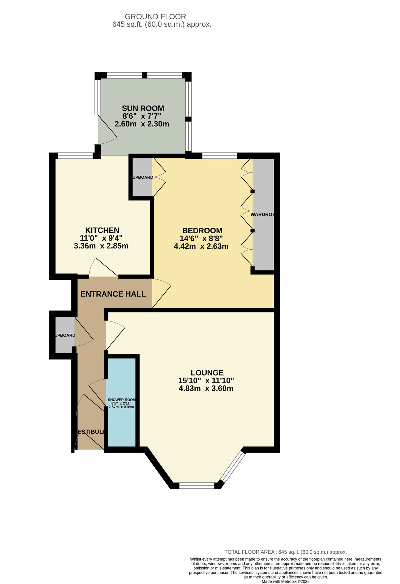 Floorplan of 1 bedroom  Flat for sale, Anderson Street, Leven, Fife, KY8