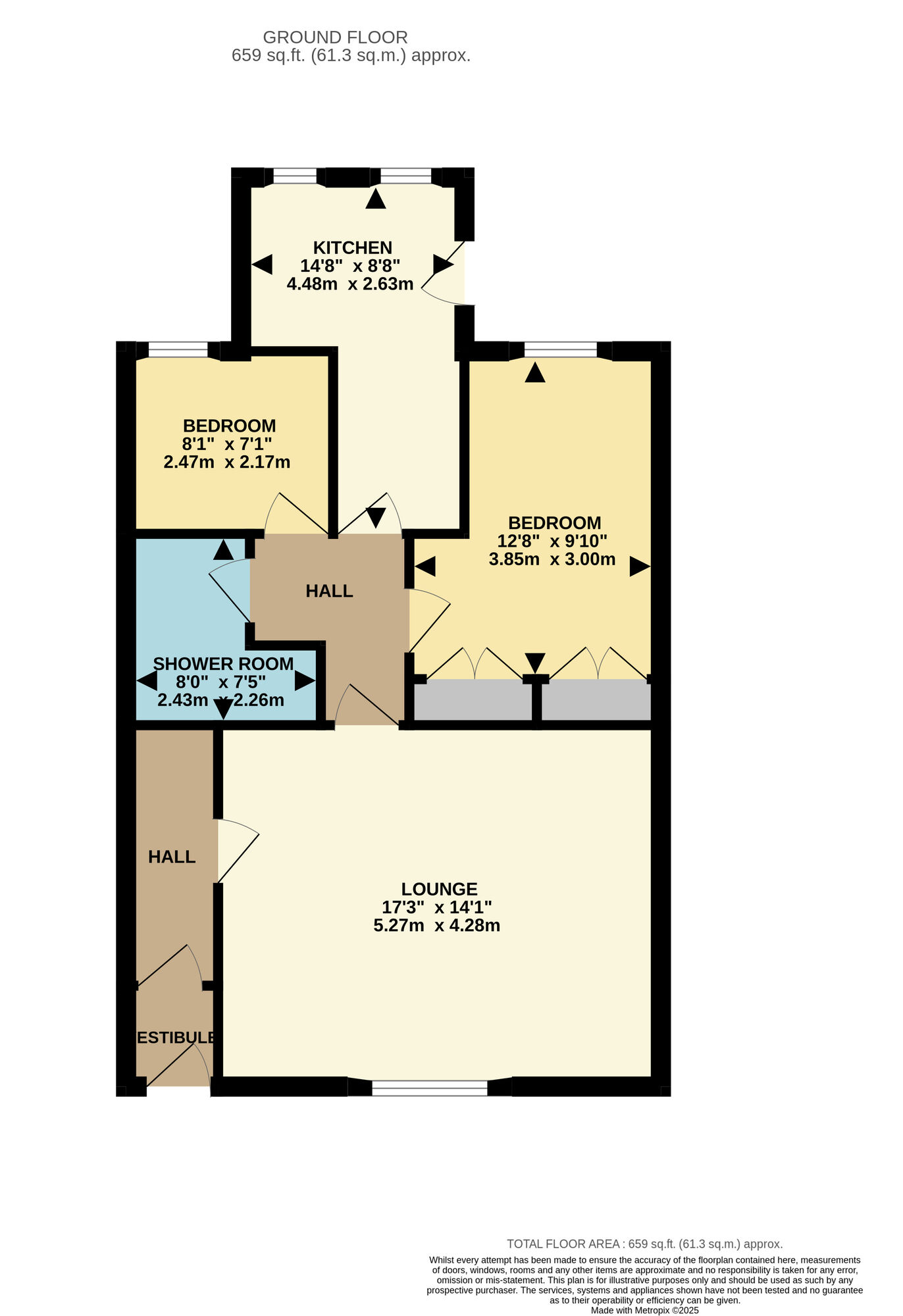 Floorplan of 2 bedroom  Flat for sale, Glebe Street, Leven, Fife, KY8